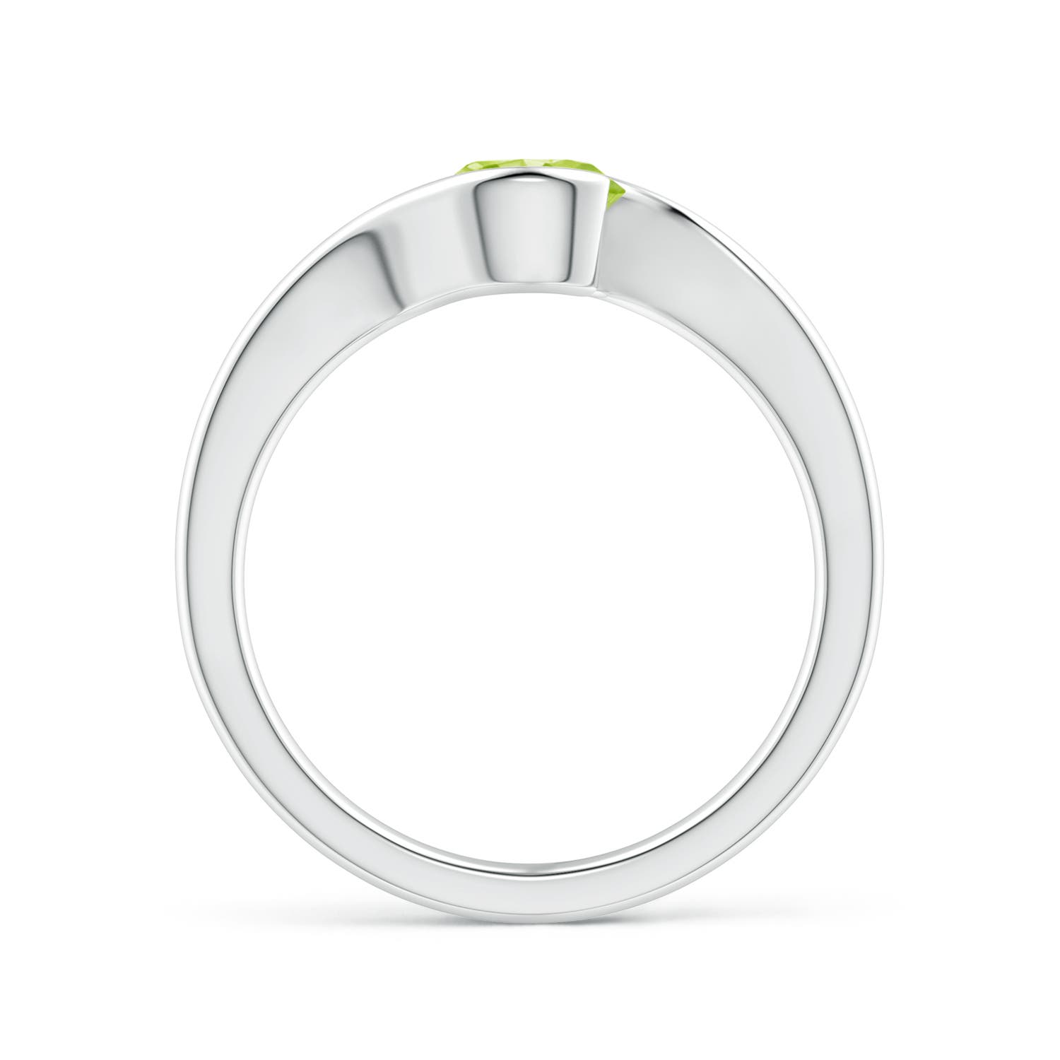 AA - Peridot / 0.95 CT / 14 KT White Gold