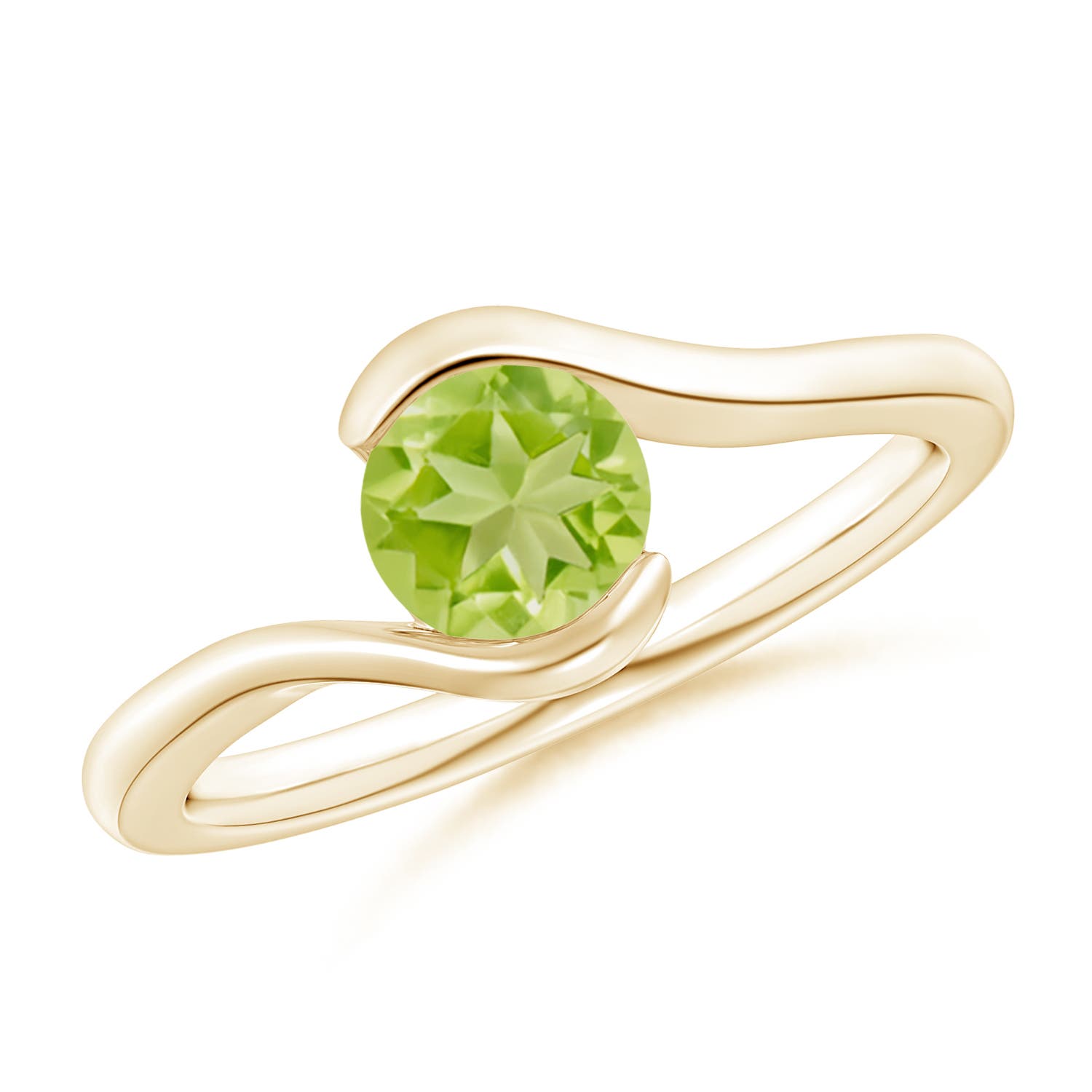 AA - Peridot / 0.95 CT / 14 KT Yellow Gold