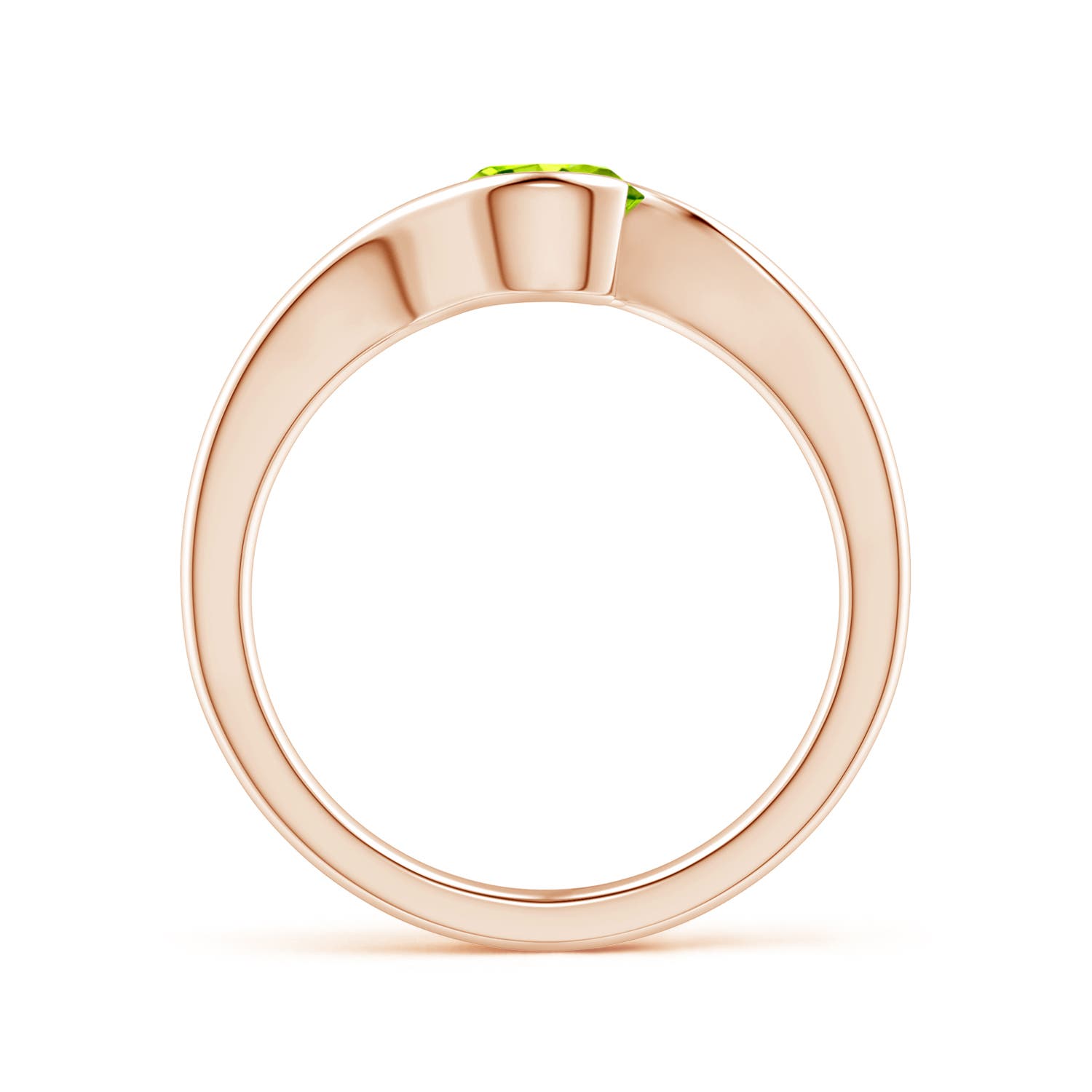 AAA - Peridot / 0.95 CT / 14 KT Rose Gold