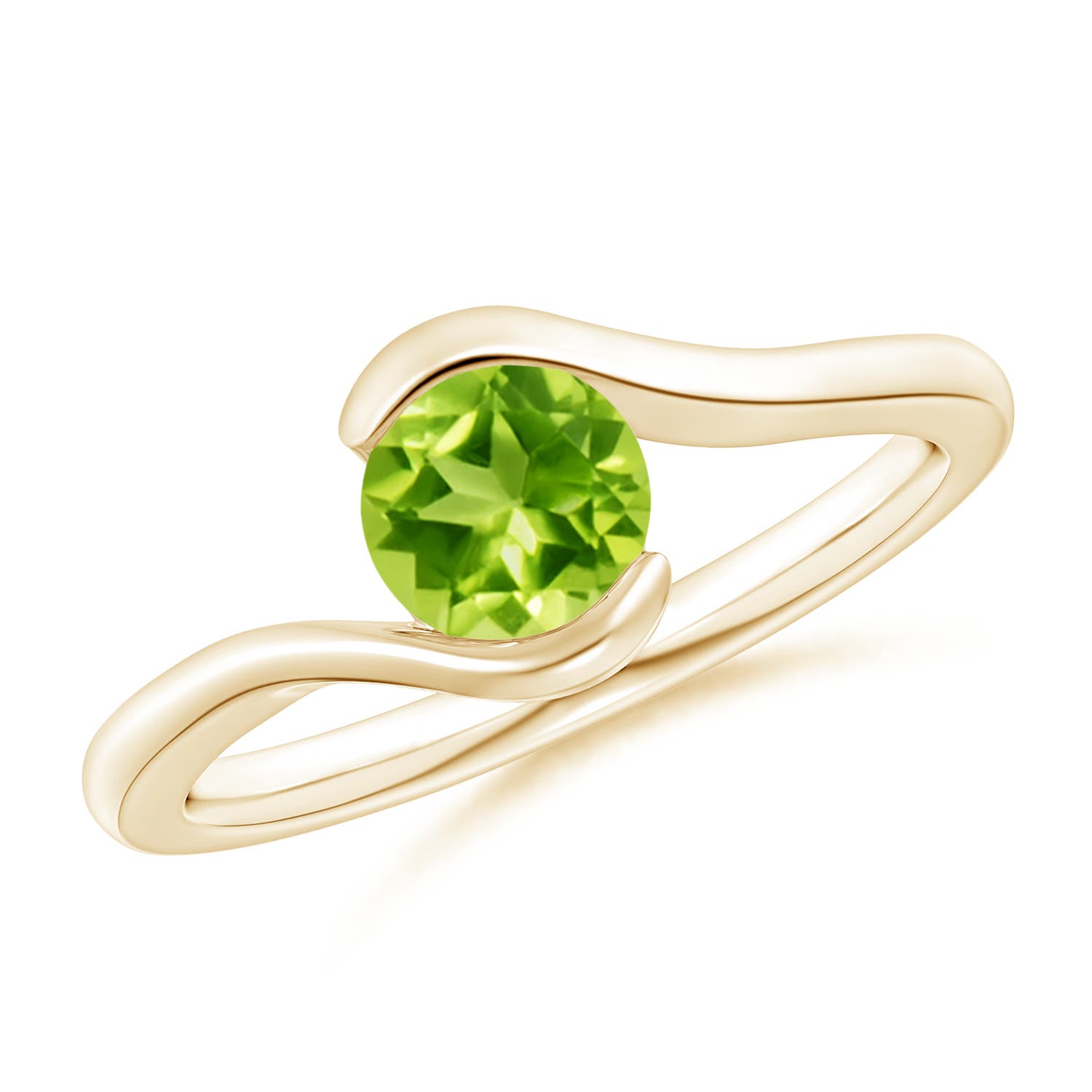 AAA - Peridot / 0.95 CT / 14 KT Yellow Gold