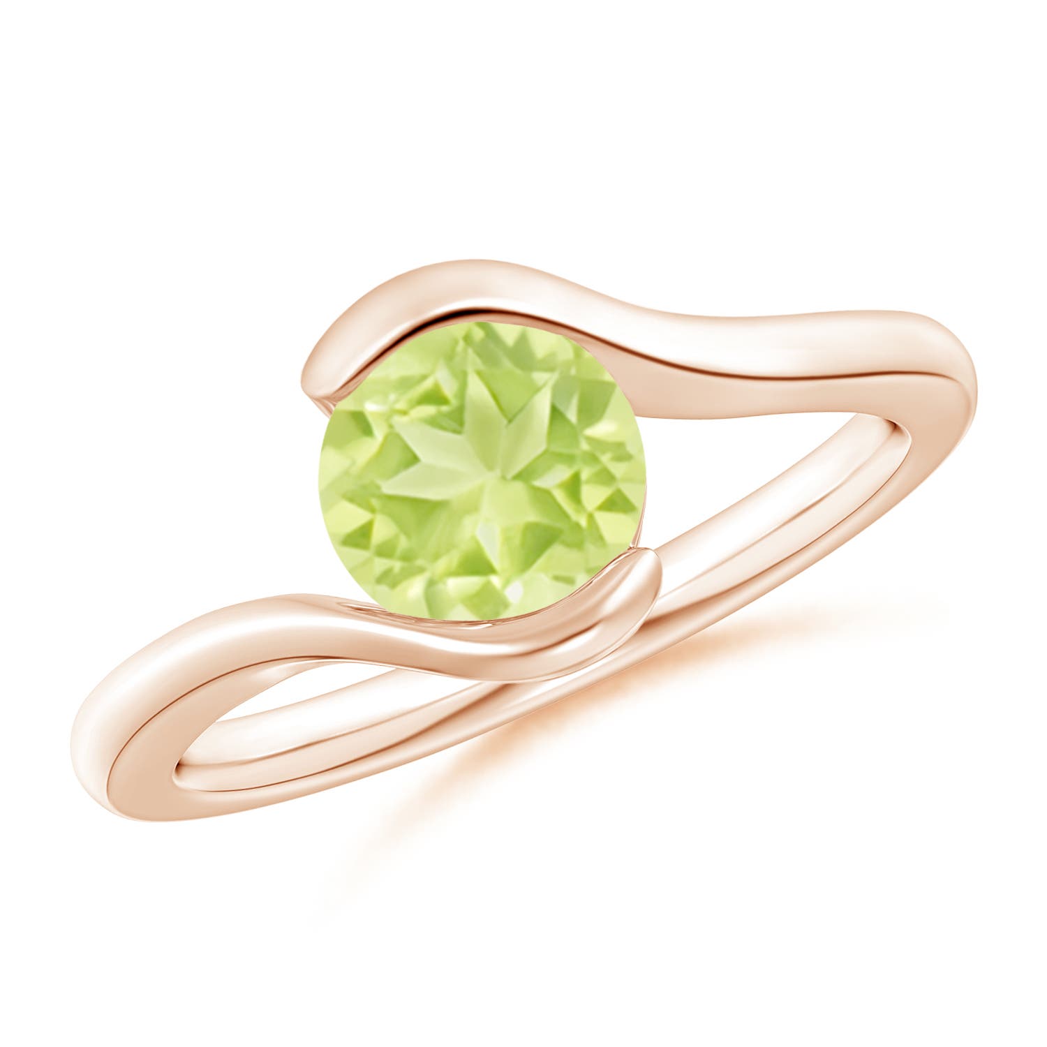 A - Peridot / 1.4 CT / 14 KT Rose Gold