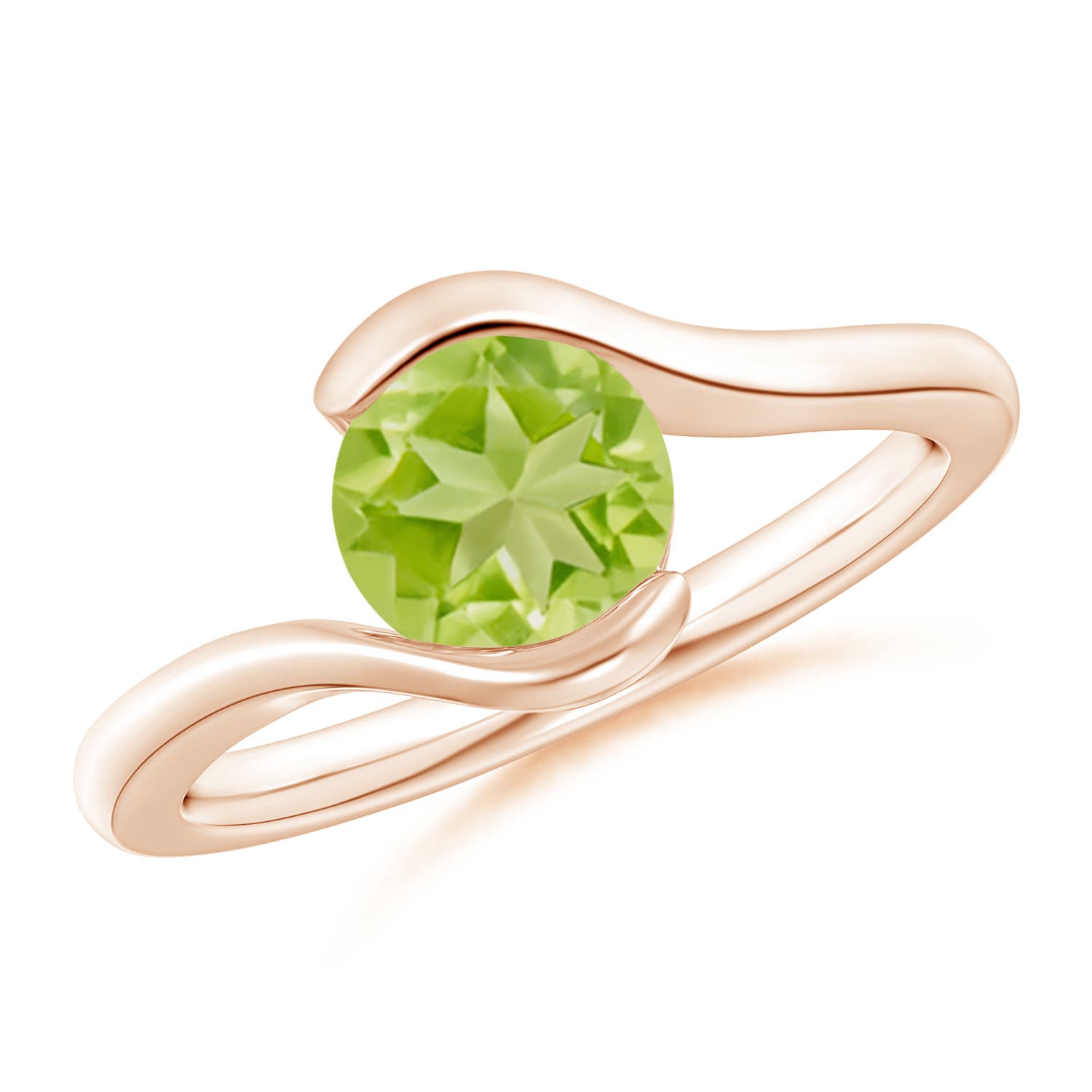 AA - Peridot / 1.4 CT / 14 KT Rose Gold