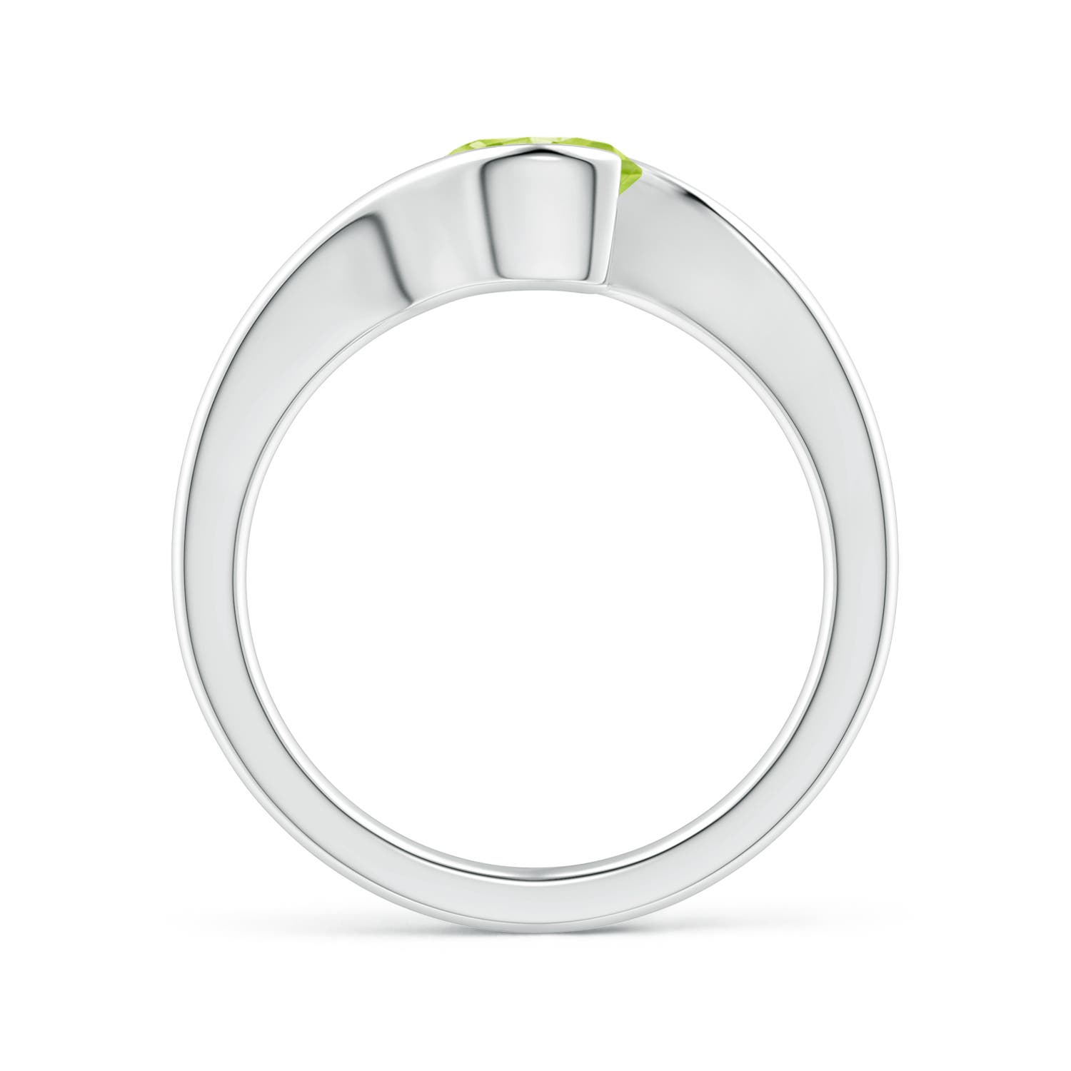 AA - Peridot / 1.4 CT / 14 KT White Gold