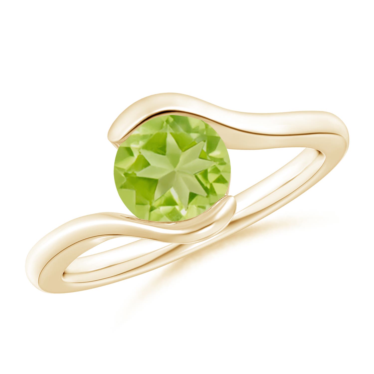 AA - Peridot / 1.4 CT / 14 KT Yellow Gold