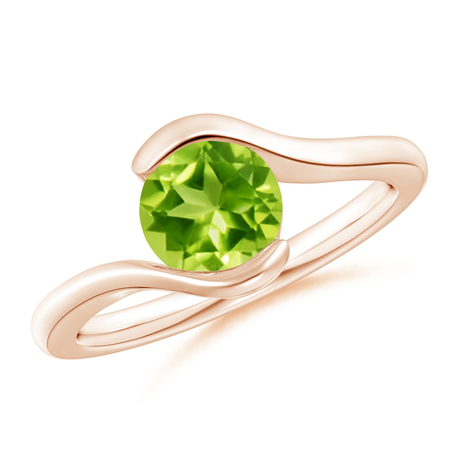 AAA - Peridot / 1.4 CT / 14 KT Rose Gold