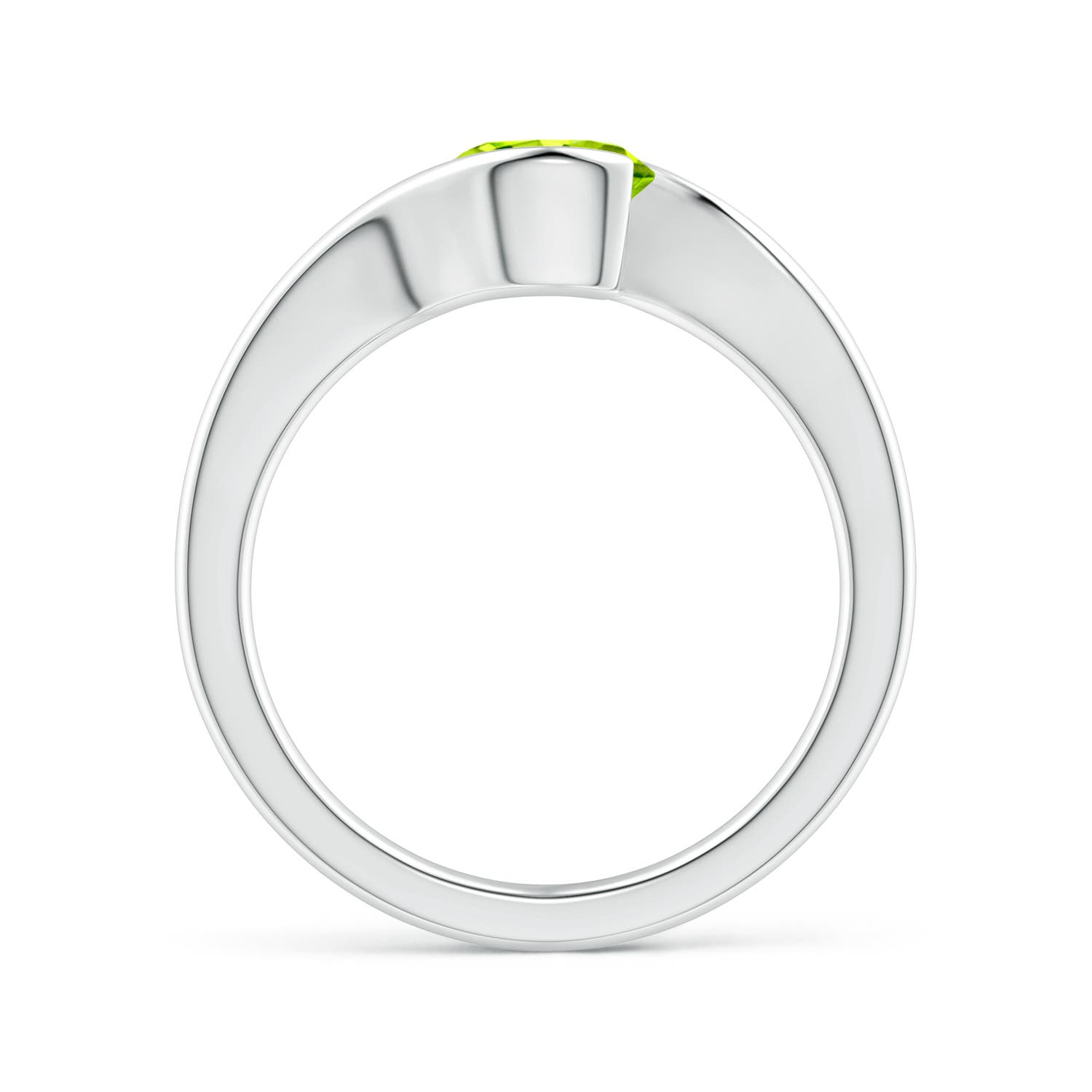 AAA - Peridot / 1.4 CT / 14 KT White Gold