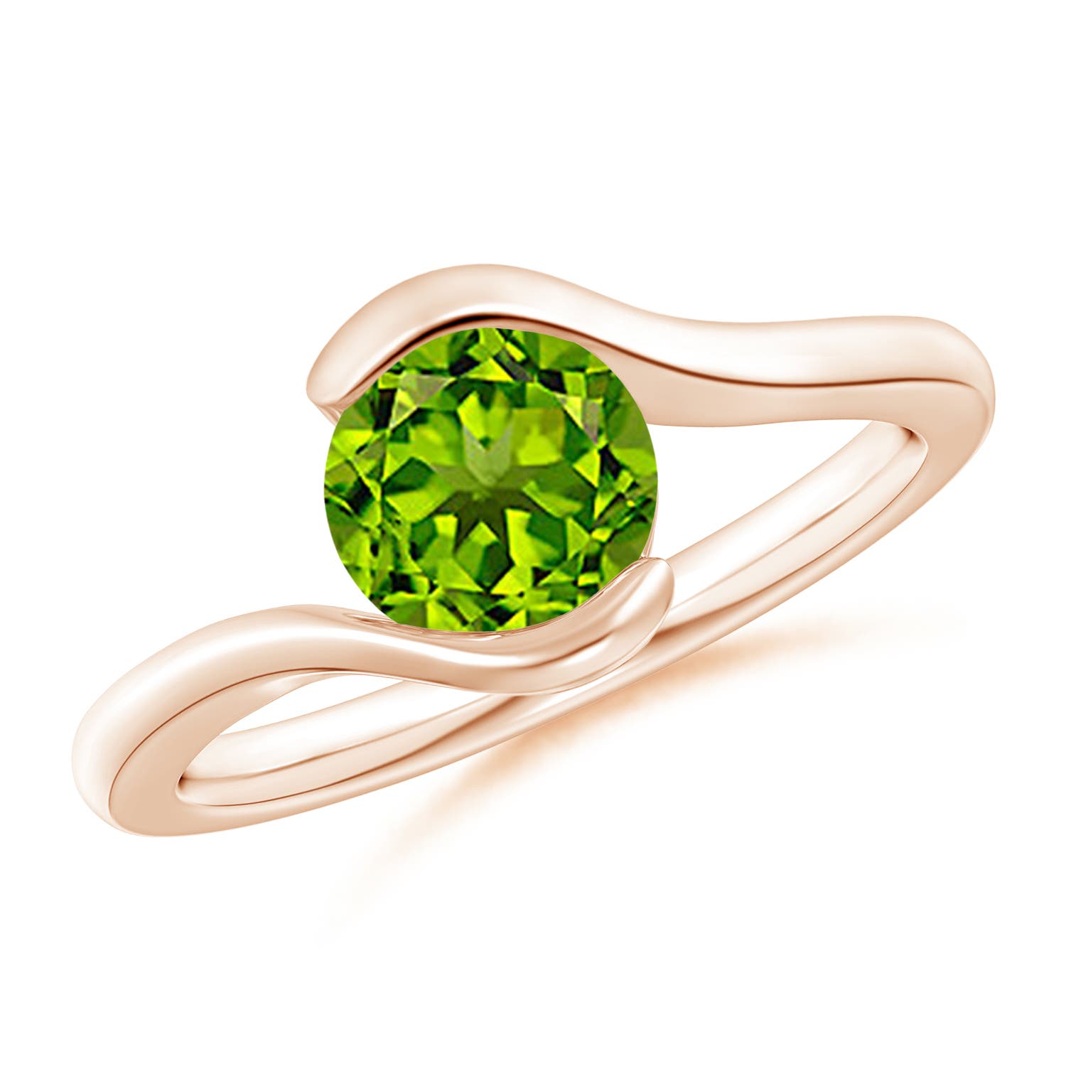 AAAA - Peridot / 1.4 CT / 14 KT Rose Gold