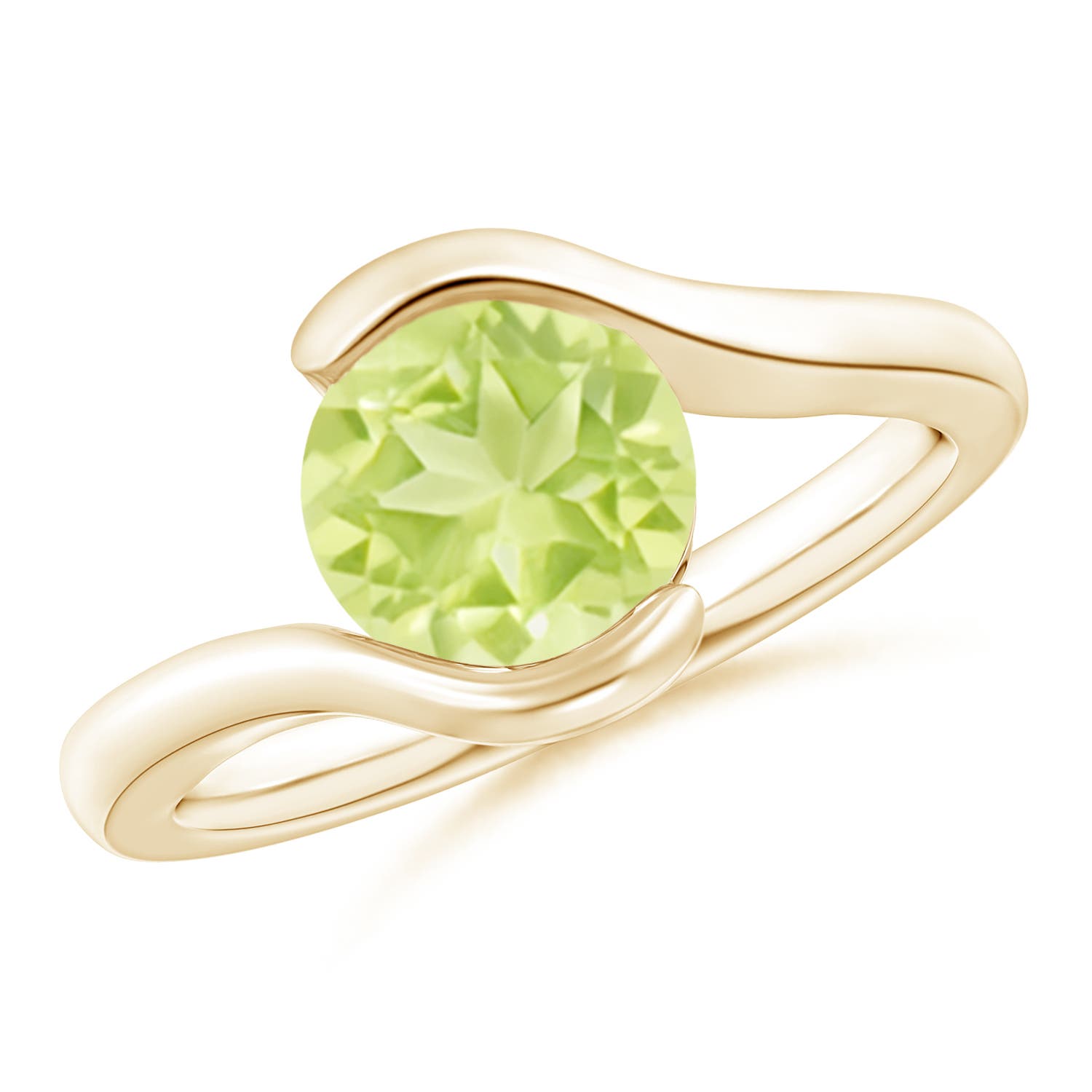 A - Peridot / 2 CT / 14 KT Yellow Gold