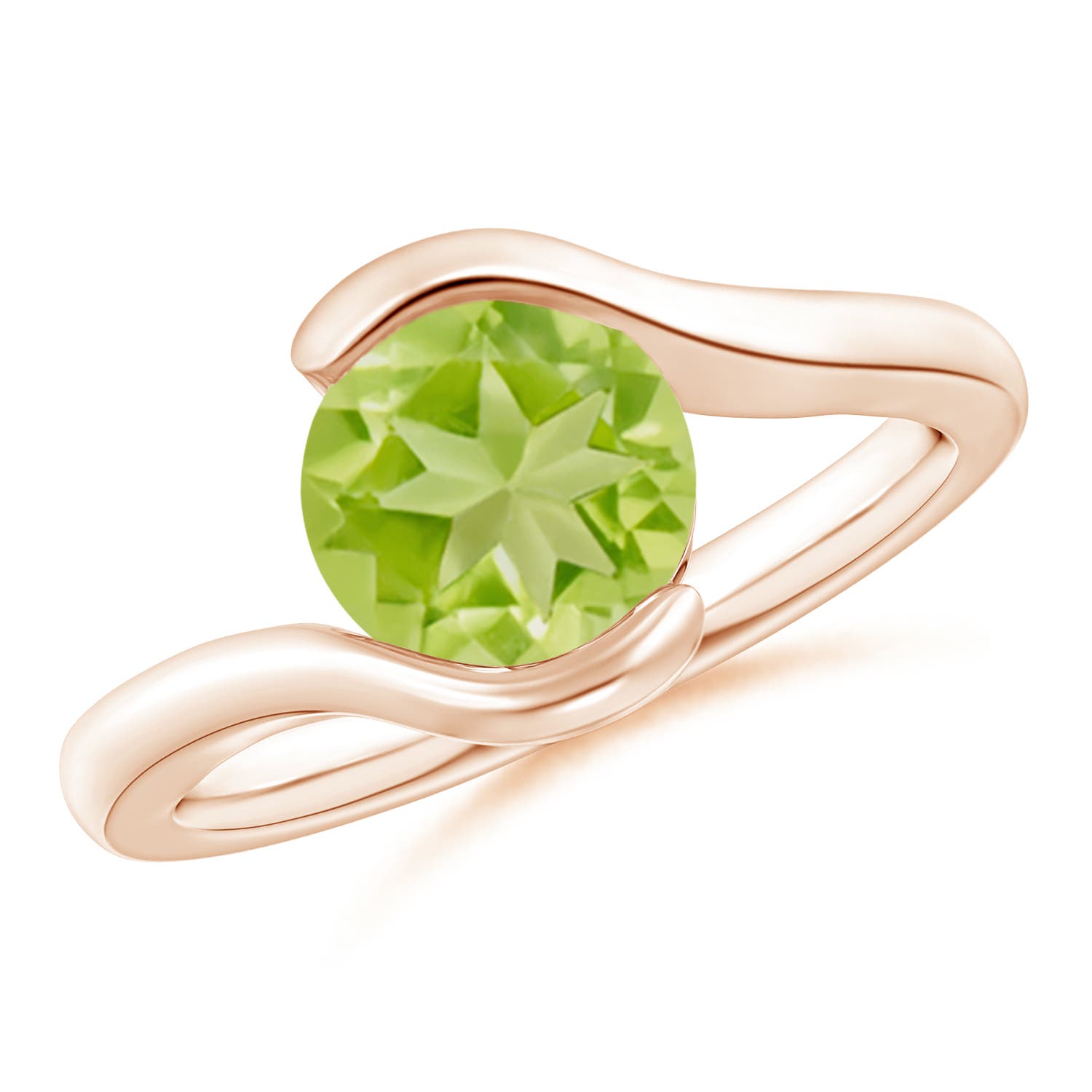 AA - Peridot / 2 CT / 14 KT Rose Gold