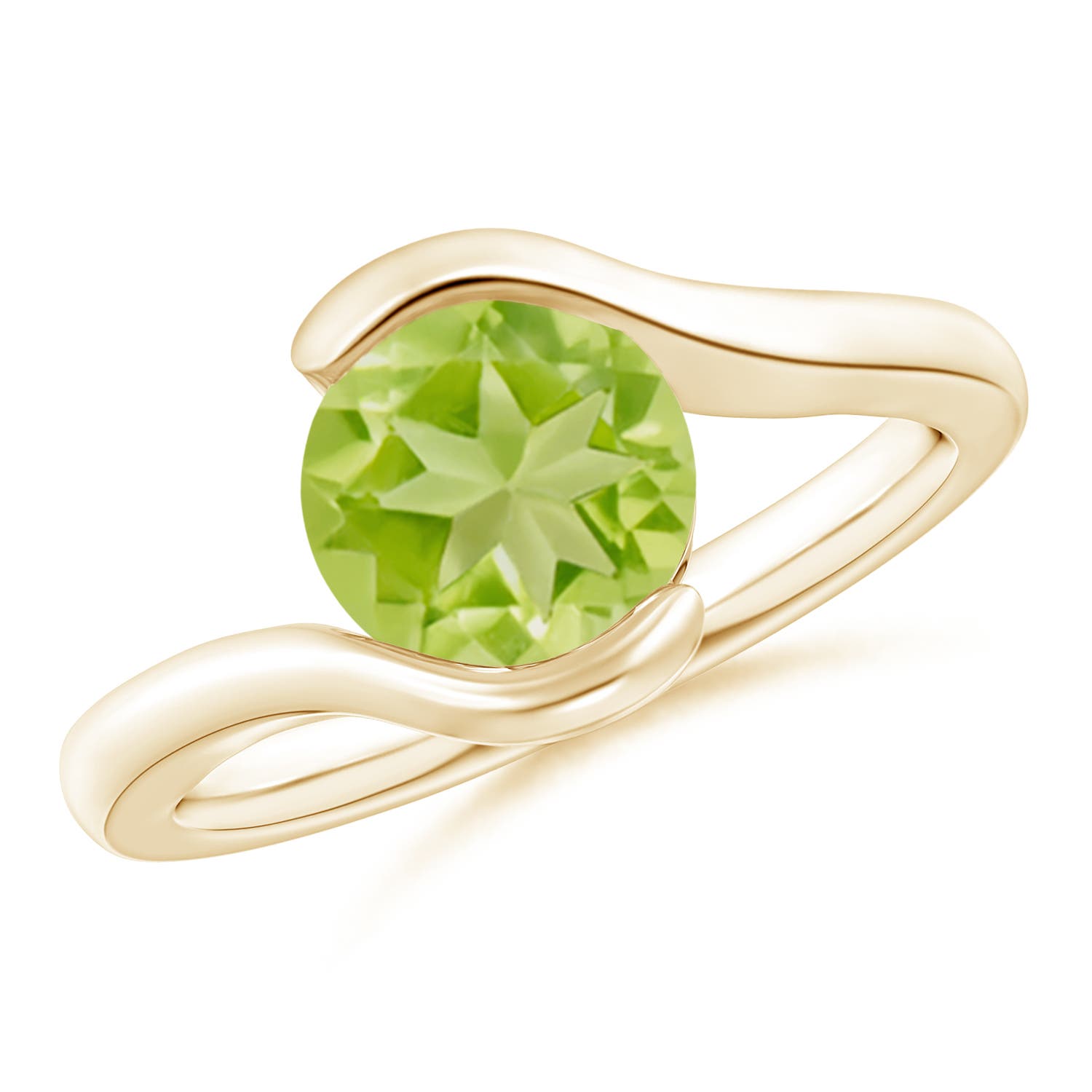 AA - Peridot / 2 CT / 14 KT Yellow Gold