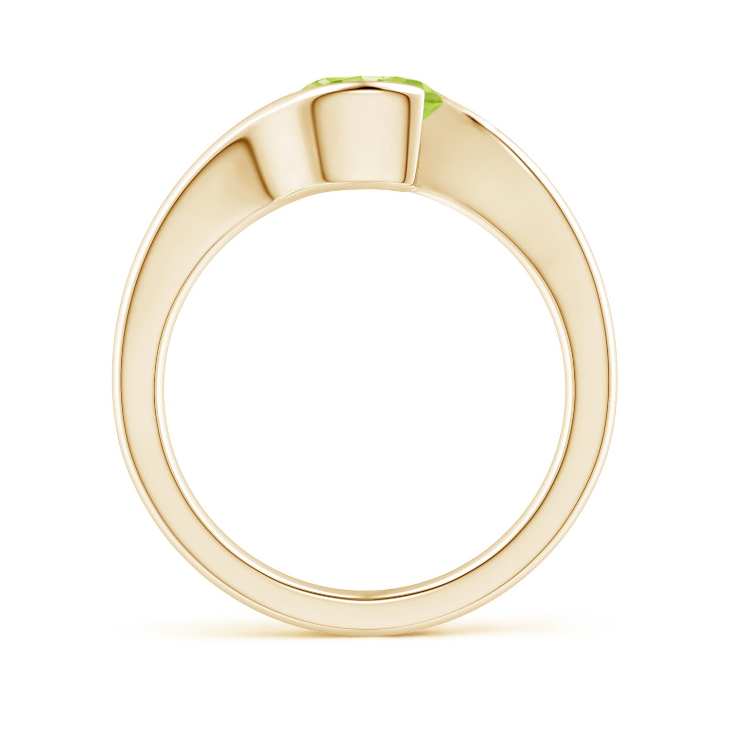 AA - Peridot / 2 CT / 14 KT Yellow Gold