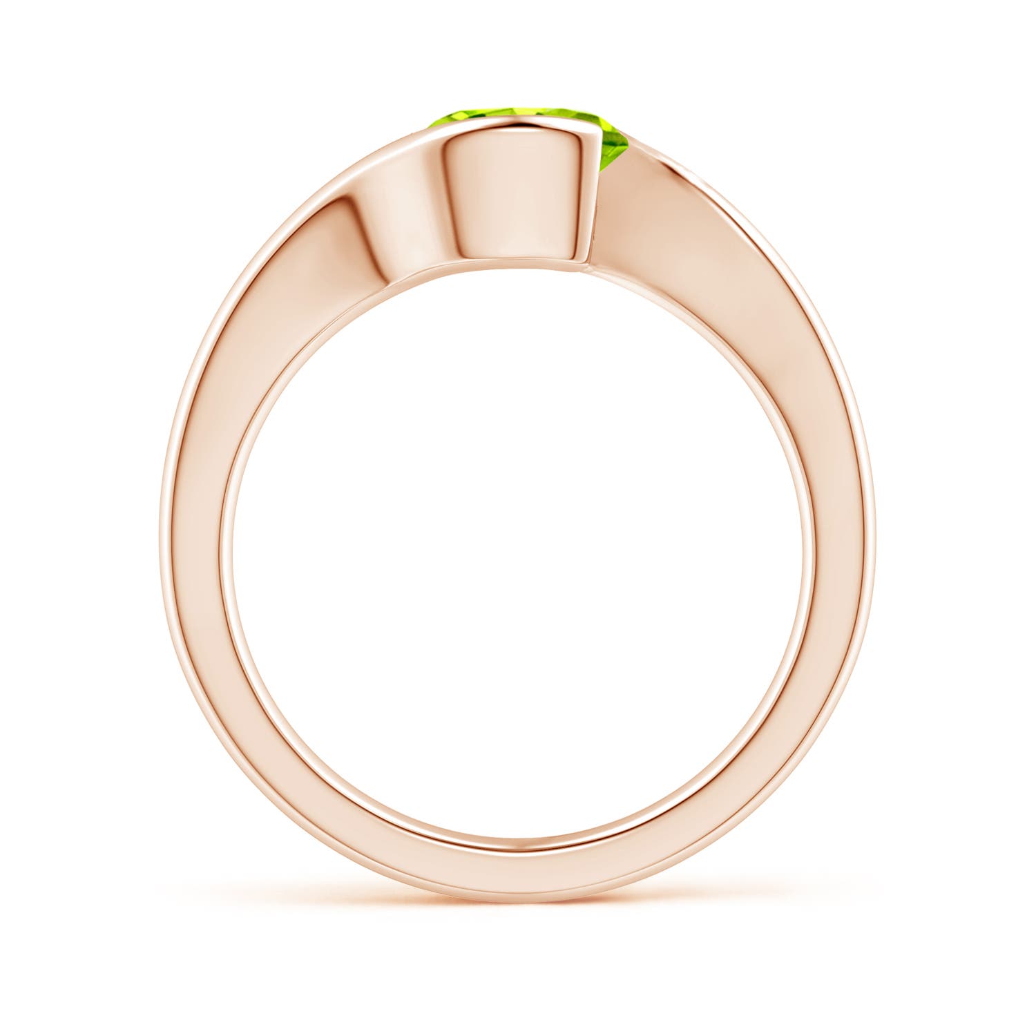 AAA - Peridot / 2 CT / 14 KT Rose Gold