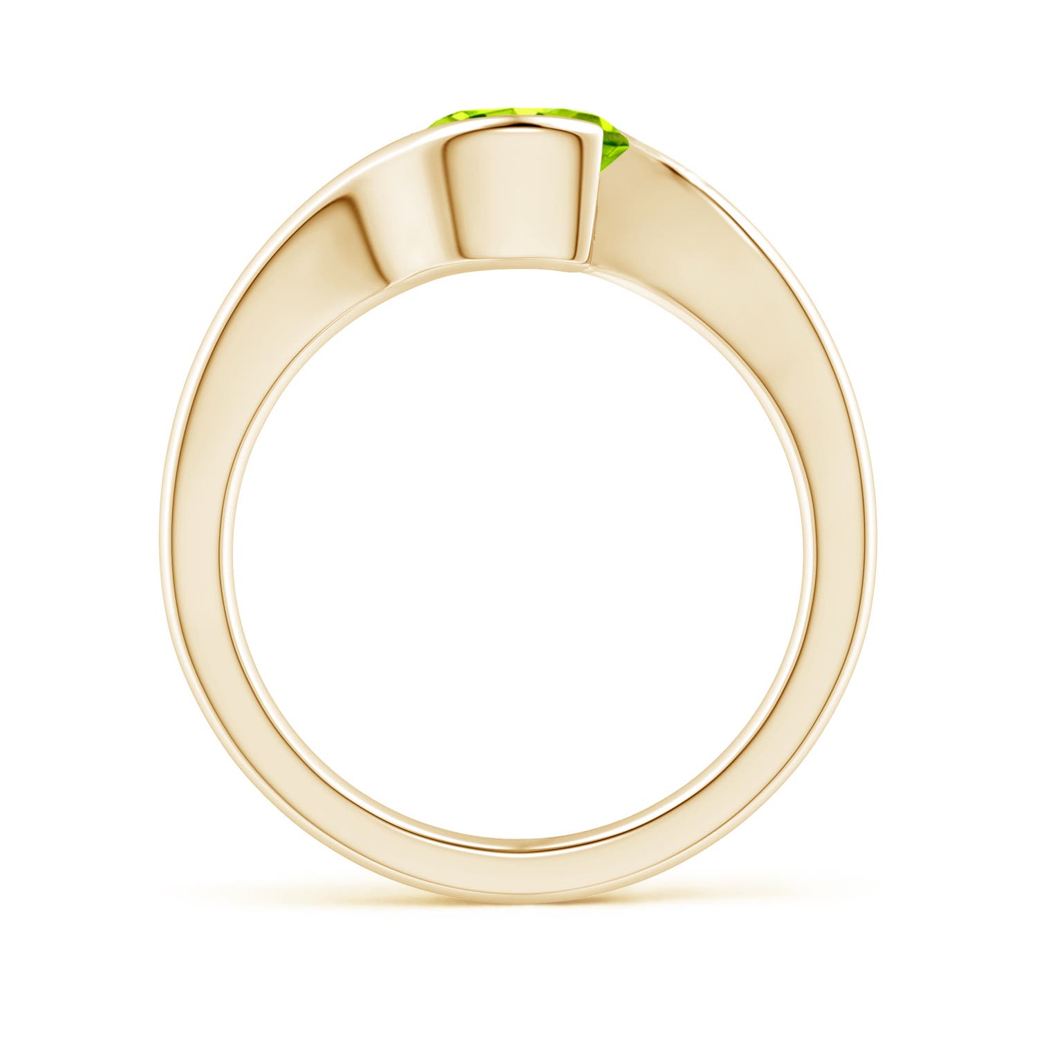 AAA - Peridot / 2 CT / 14 KT Yellow Gold