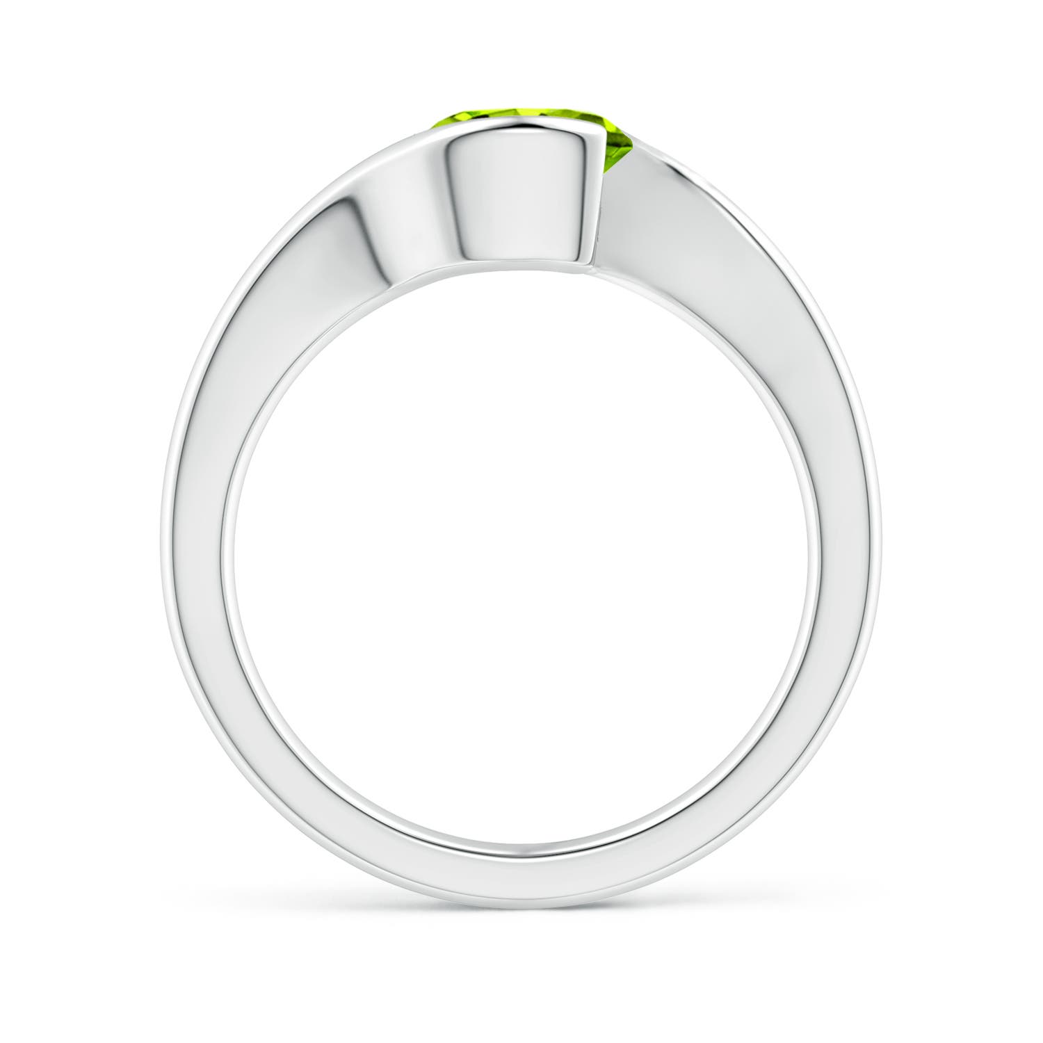 AAAA - Peridot / 2 CT / 14 KT White Gold