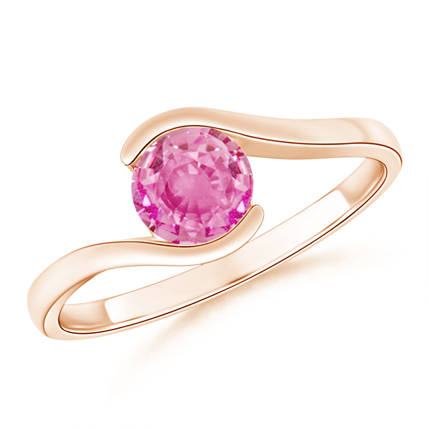 AA - Pink Sapphire / 0.7 CT / 14 KT Rose Gold