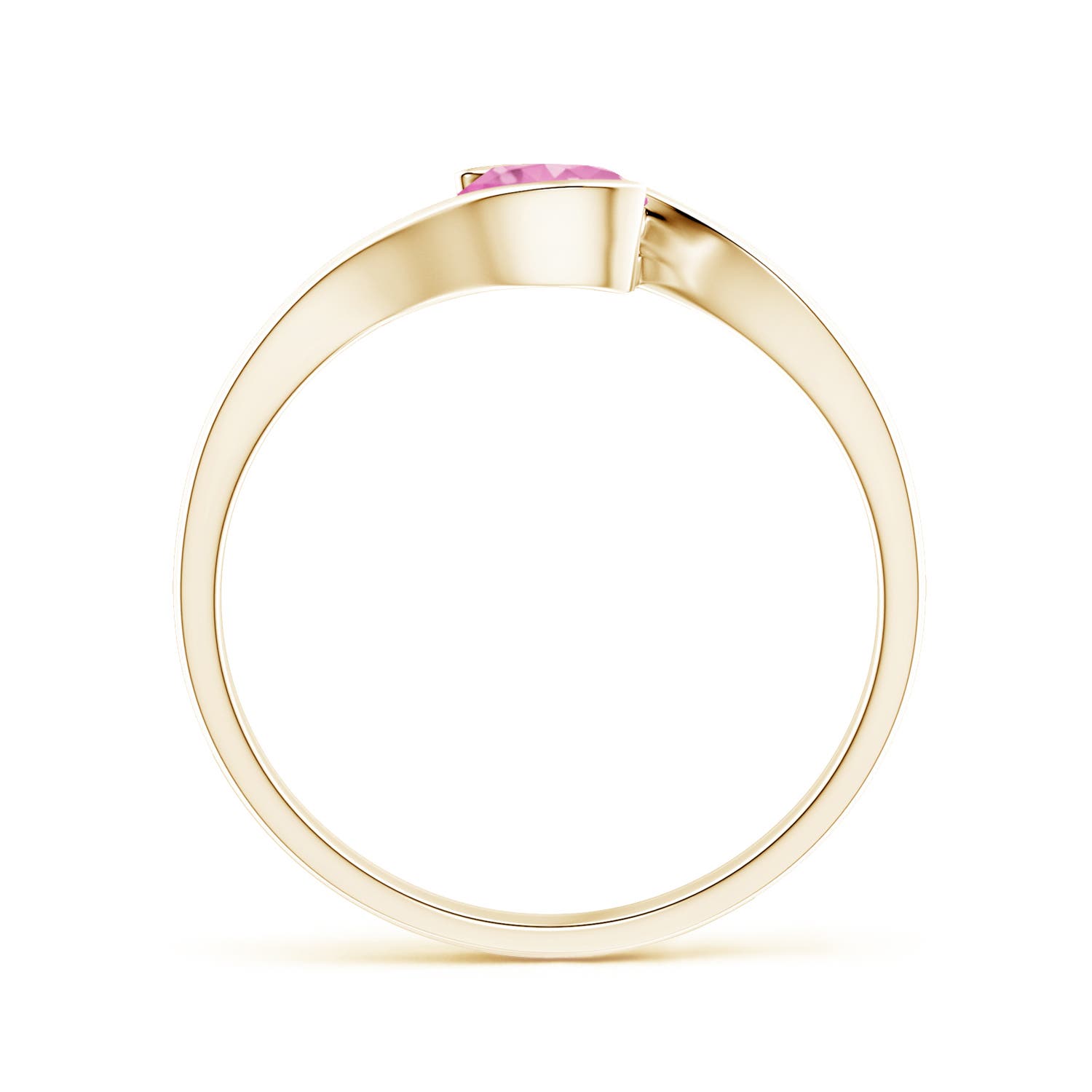 AA - Pink Sapphire / 0.6 CT / 14 KT Yellow Gold