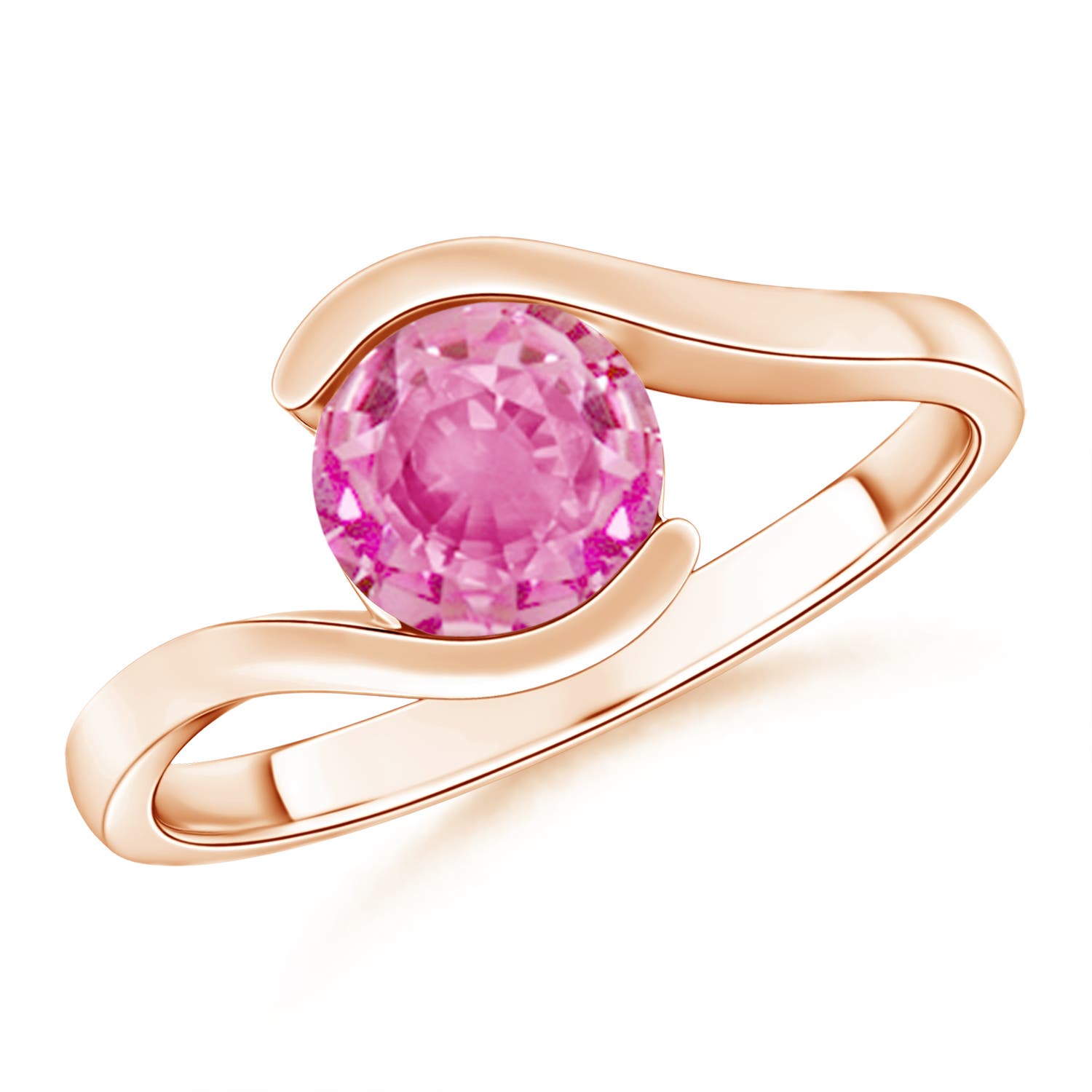 AA - Pink Sapphire / 1.25 CT / 14 KT Rose Gold