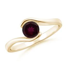 Rings Yellow Gold Rhodolite Garnet Rings