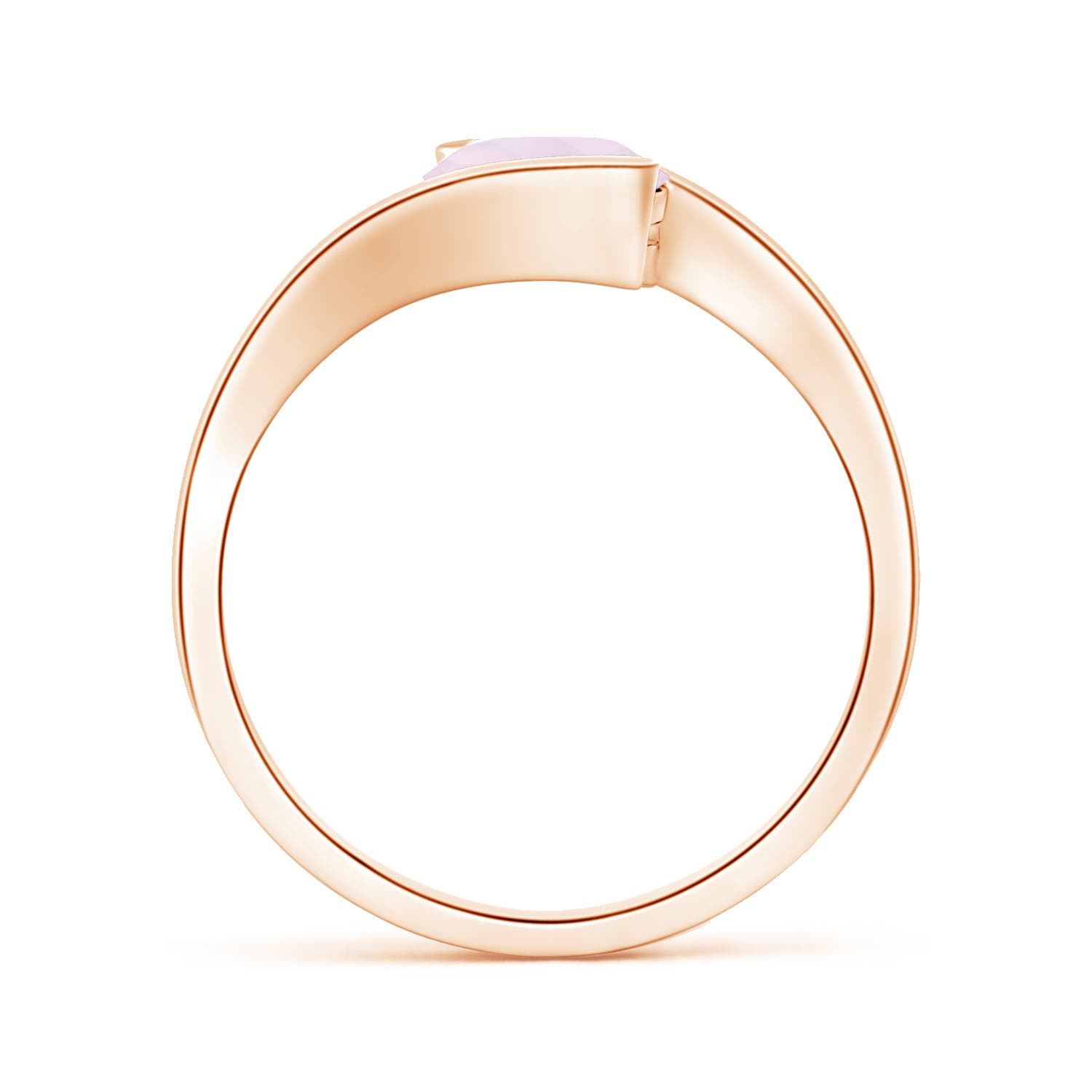 A - Rose Quartz / 1.35 CT / 14 KT Rose Gold