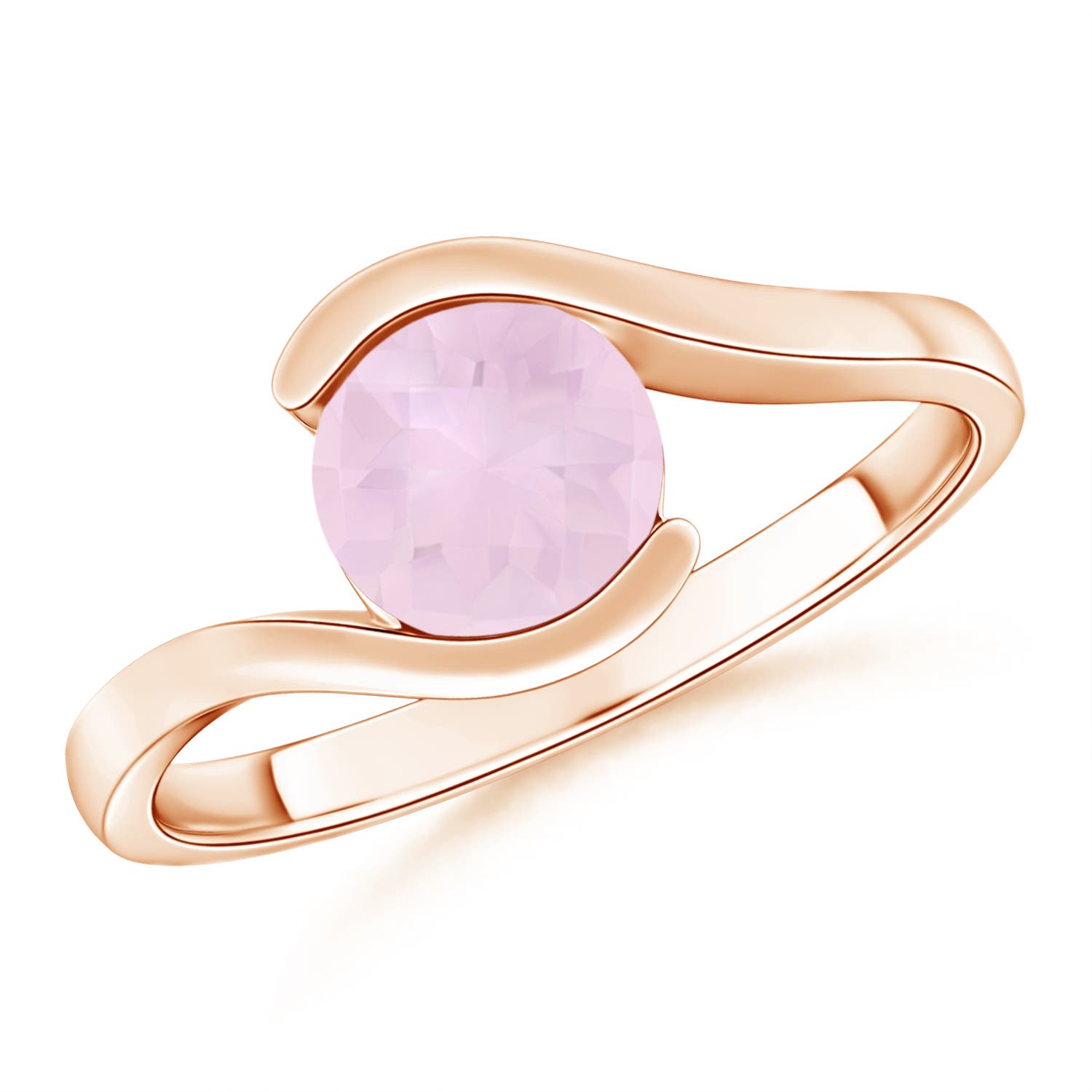 AA - Rose Quartz / 1.35 CT / 14 KT Rose Gold