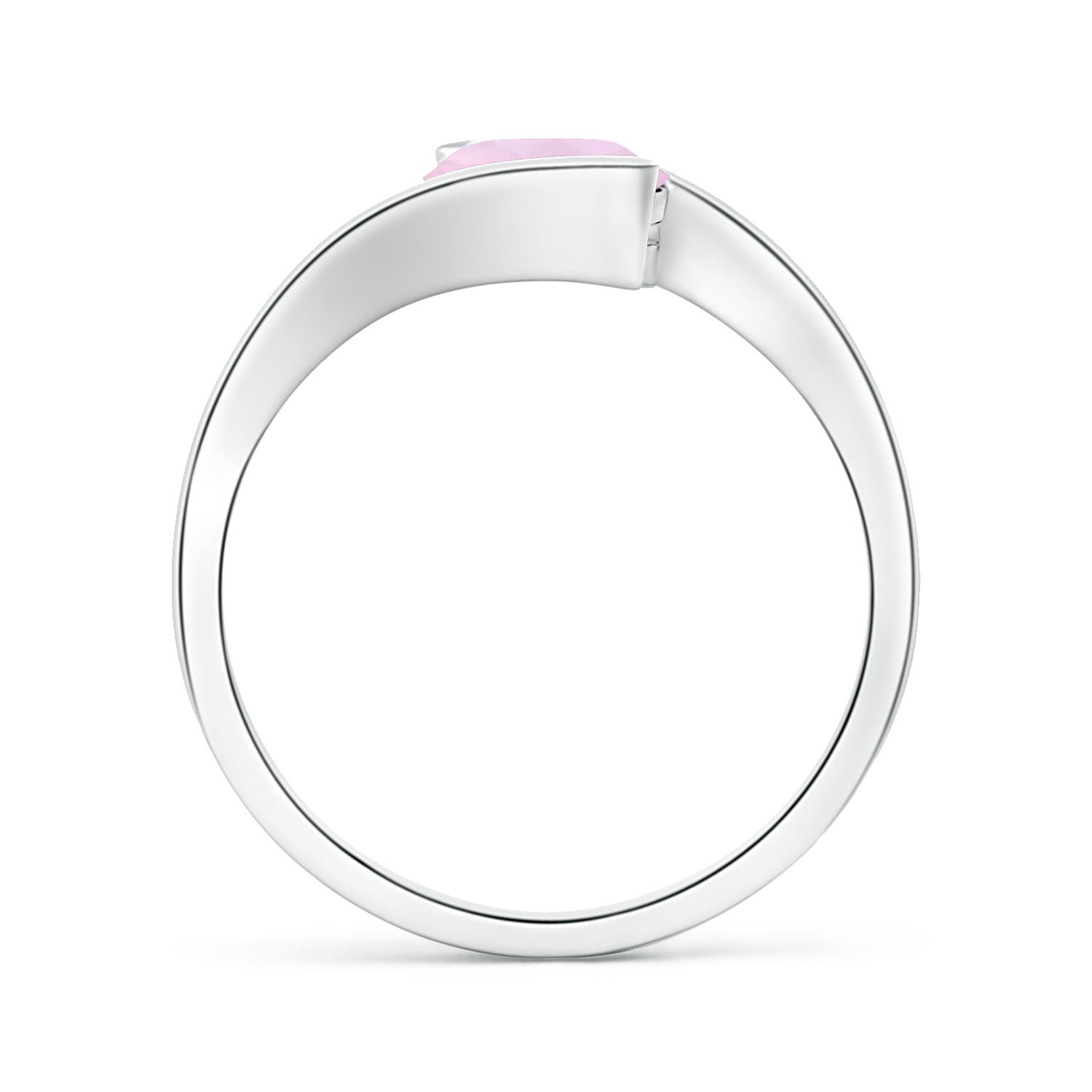 AAA - Rose Quartz / 1.35 CT / 14 KT White Gold