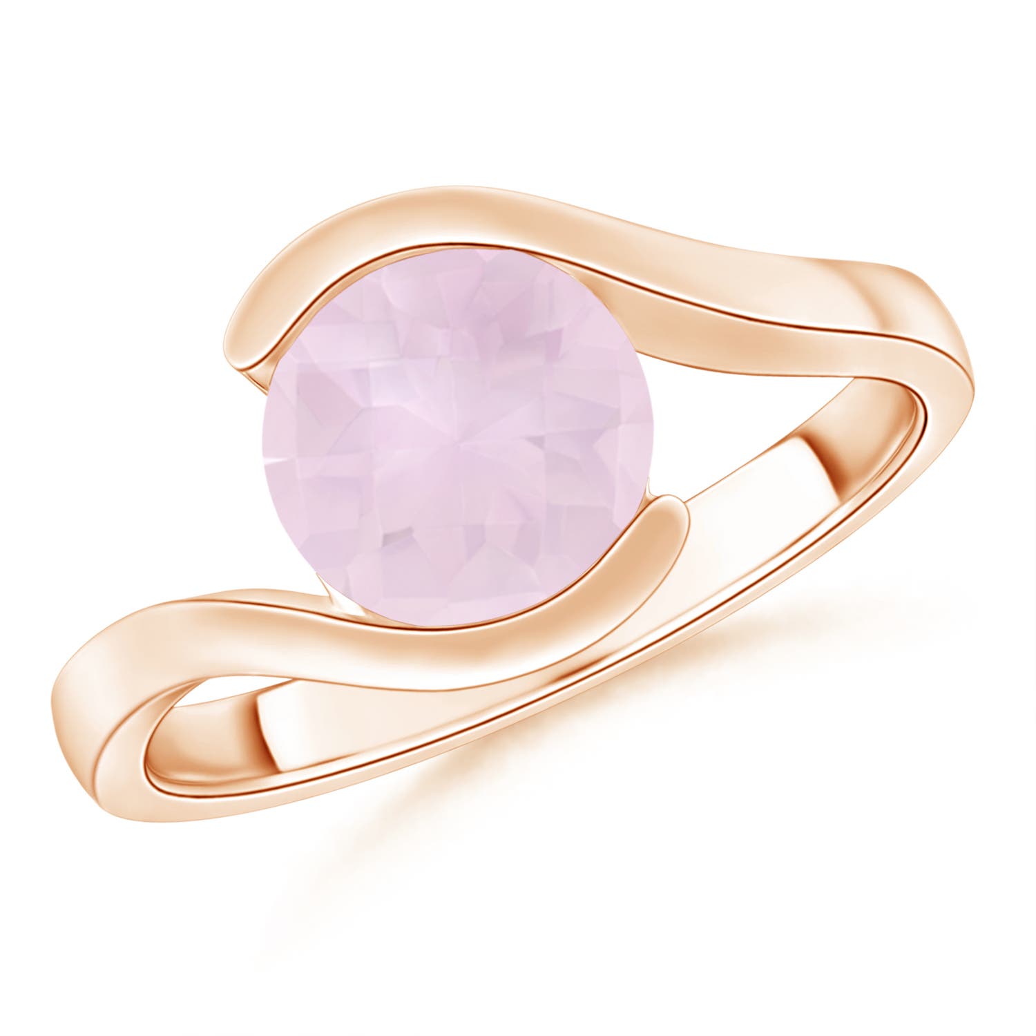 A - Rose Quartz / 1.7 CT / 14 KT Rose Gold