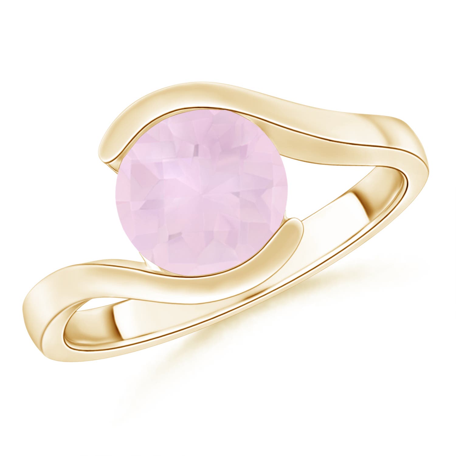 AA - Rose Quartz / 1.7 CT / 14 KT Yellow Gold