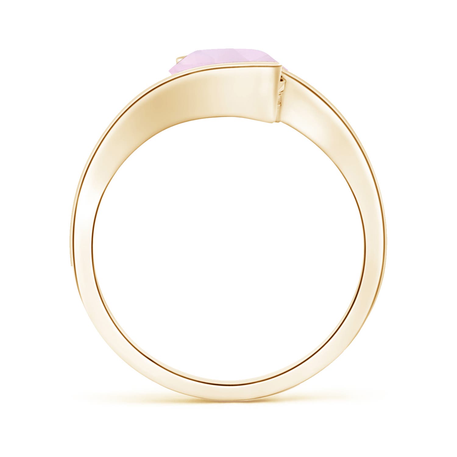 AA - Rose Quartz / 1.7 CT / 14 KT Yellow Gold