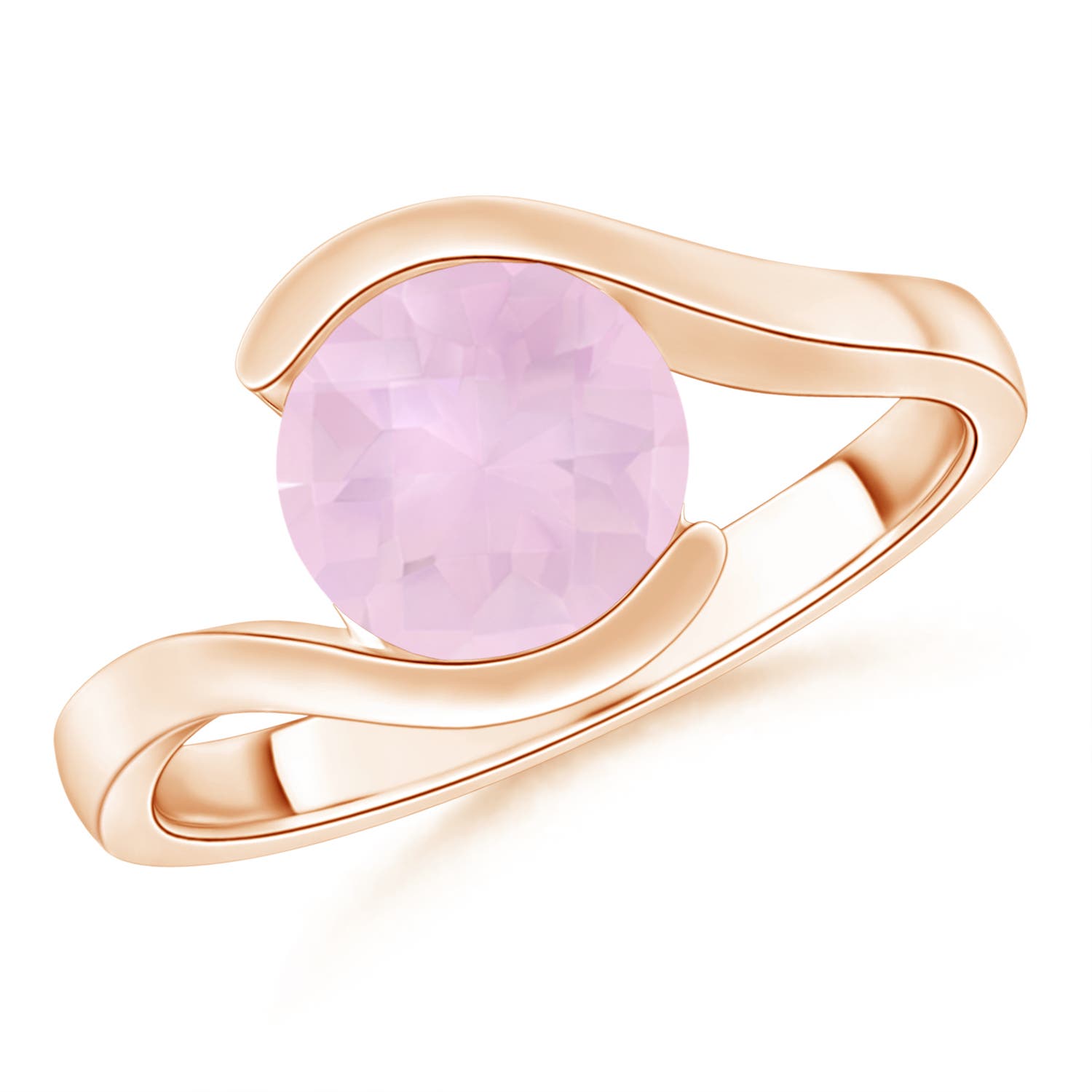 AAA - Rose Quartz / 1.7 CT / 14 KT Rose Gold