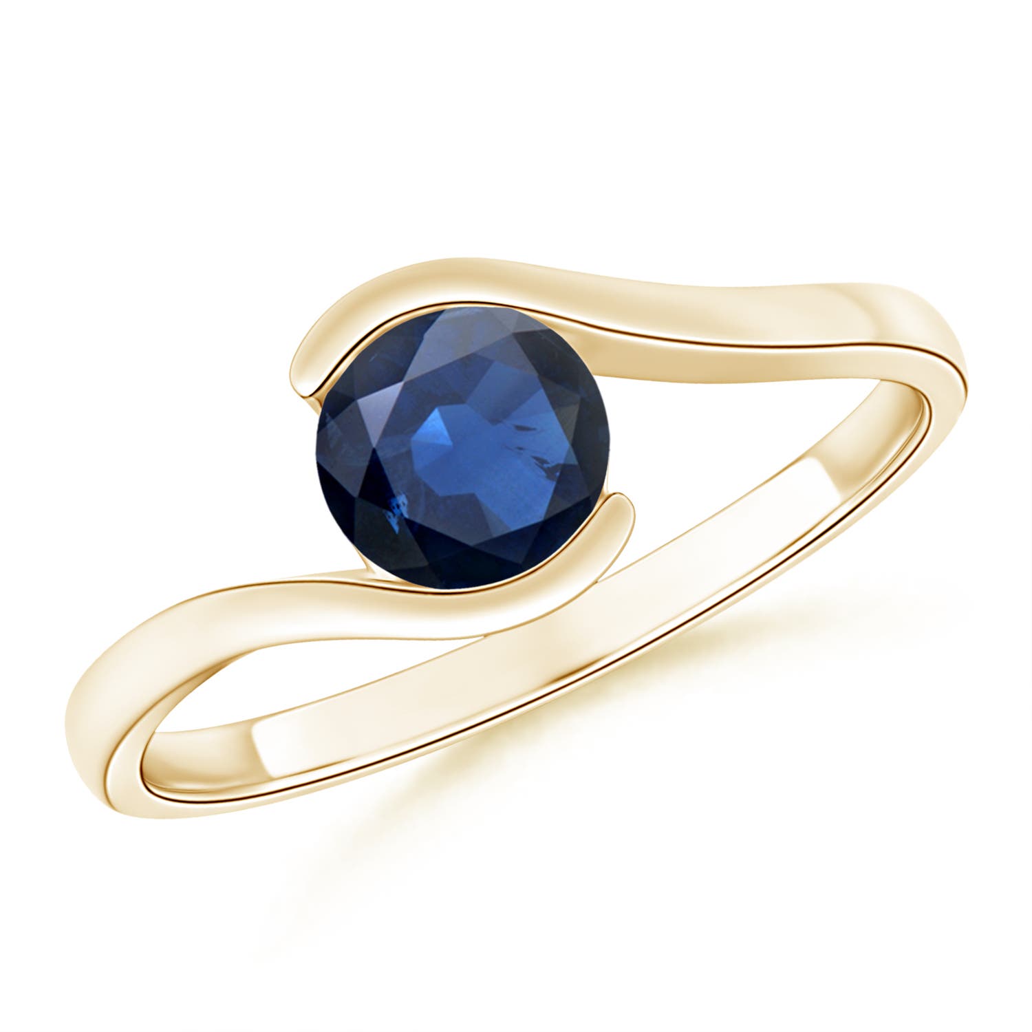 AA - Blue Sapphire / 0.7 CT / 14 KT Yellow Gold