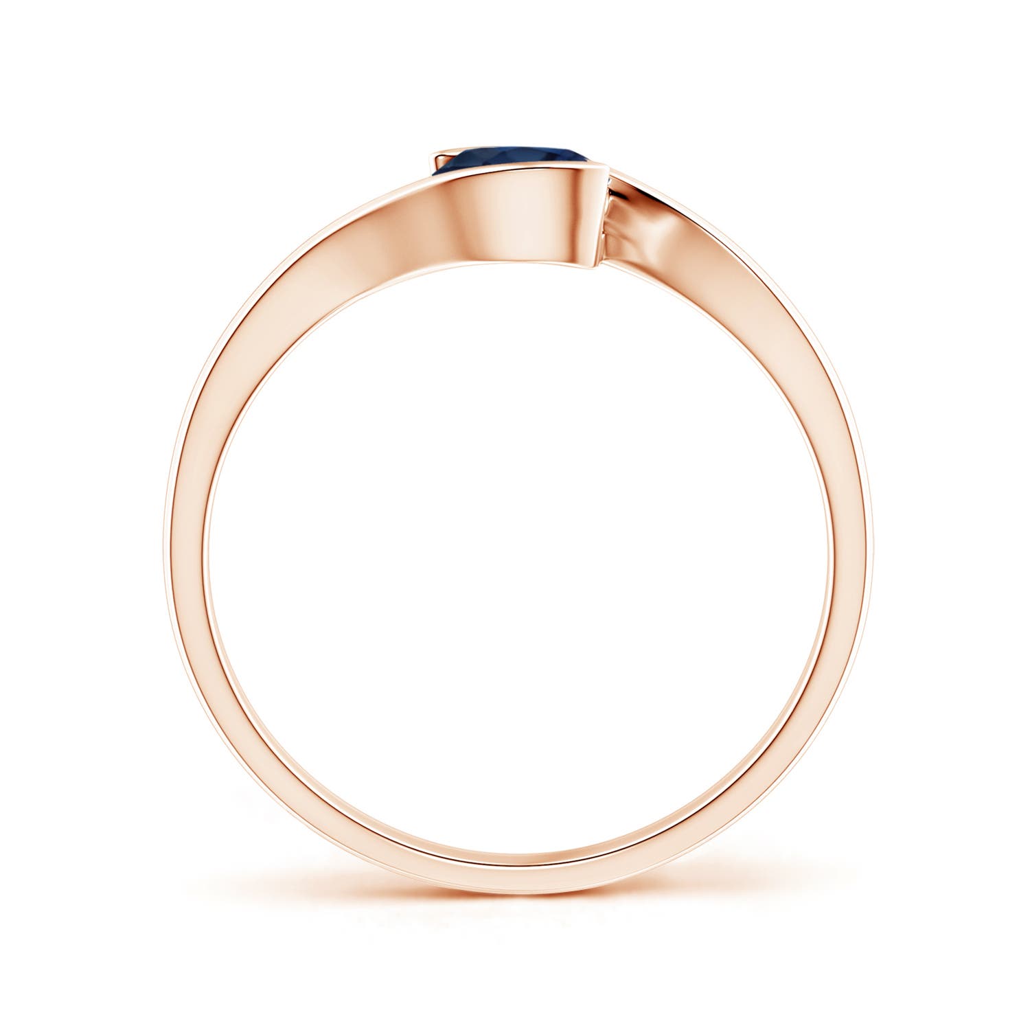 AA - Blue Sapphire / 0.6 CT / 14 KT Rose Gold