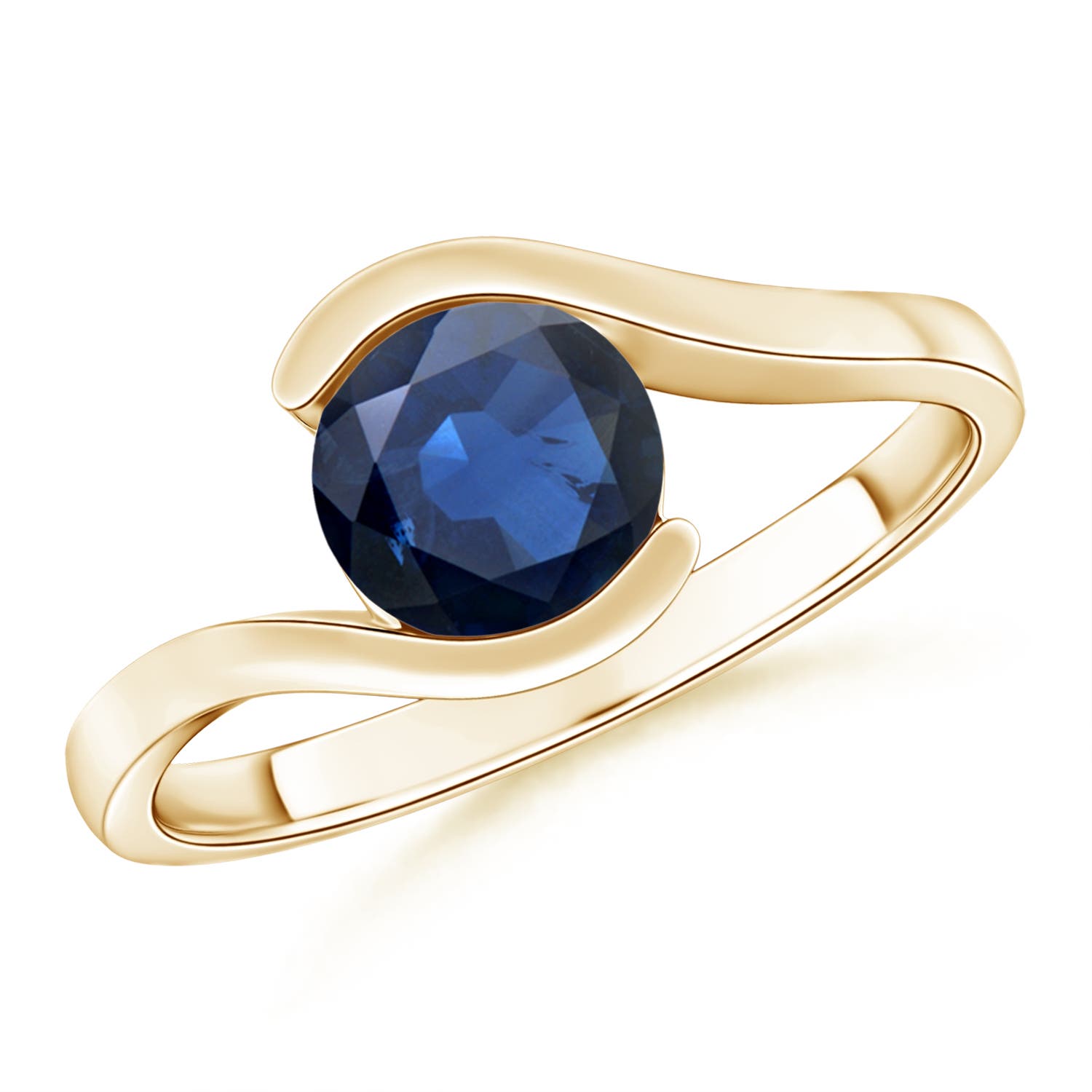 AA - Blue Sapphire / 1.2 CT / 14 KT Yellow Gold