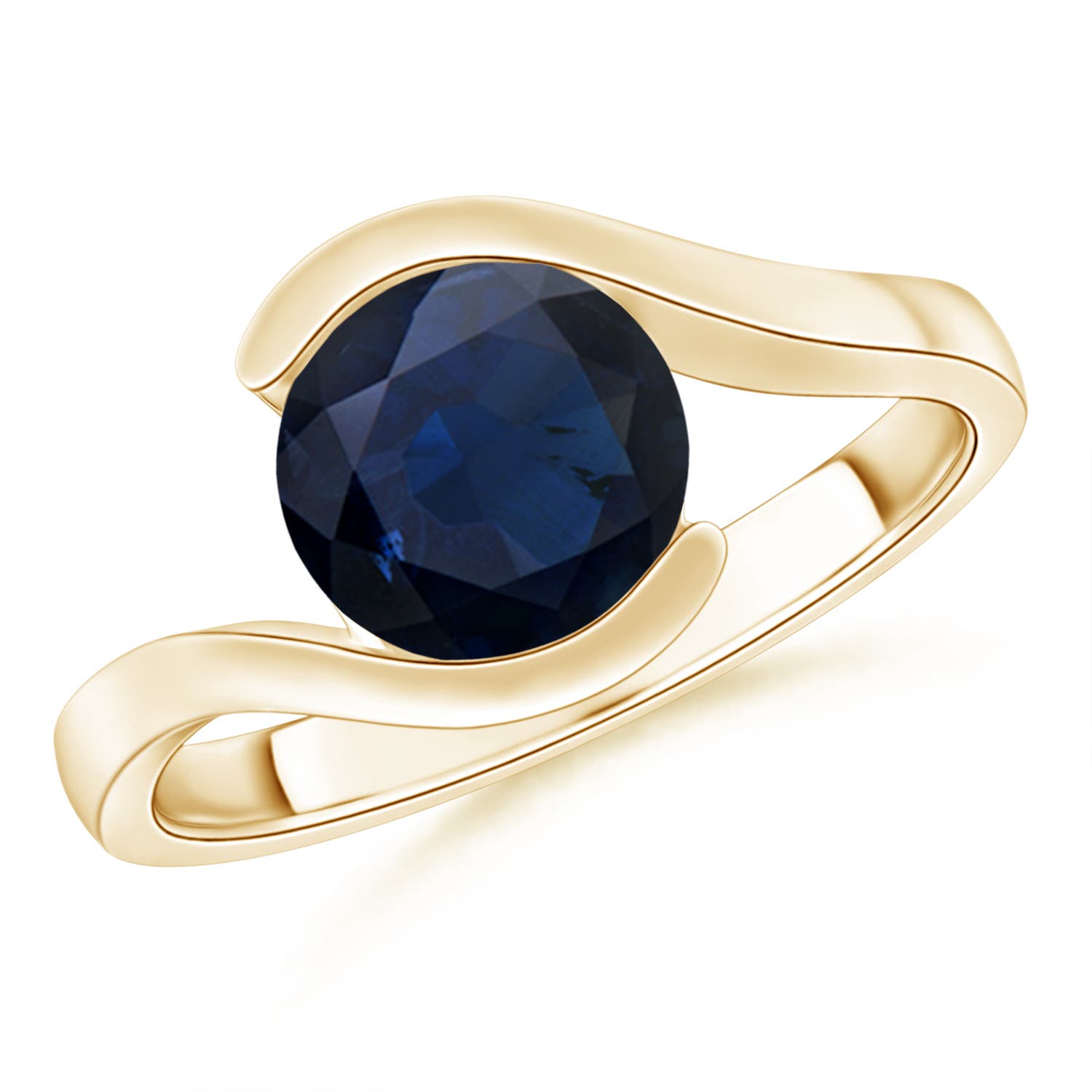 A - Blue Sapphire / 1.7 CT / 14 KT Yellow Gold