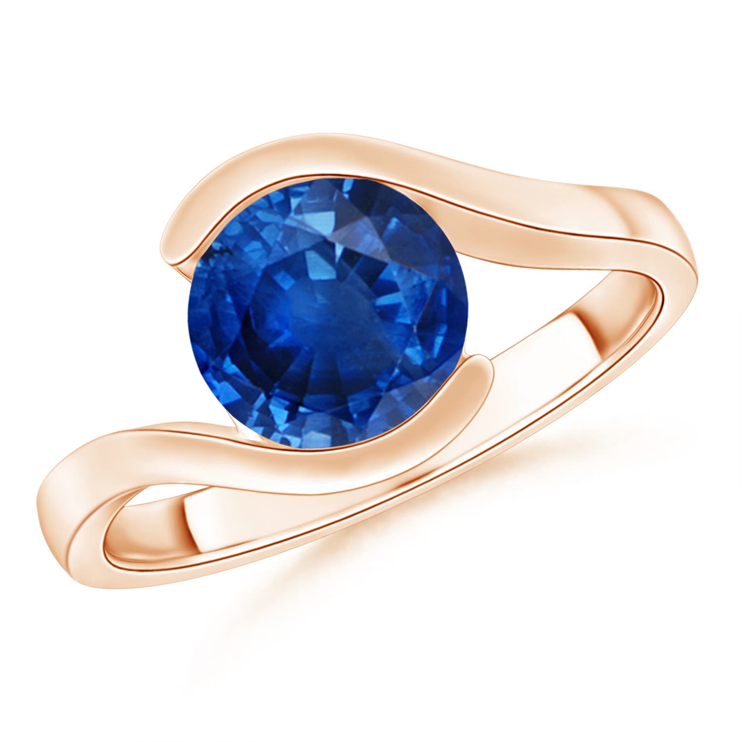 AAA - Blue Sapphire / 1.7 CT / 14 KT Rose Gold