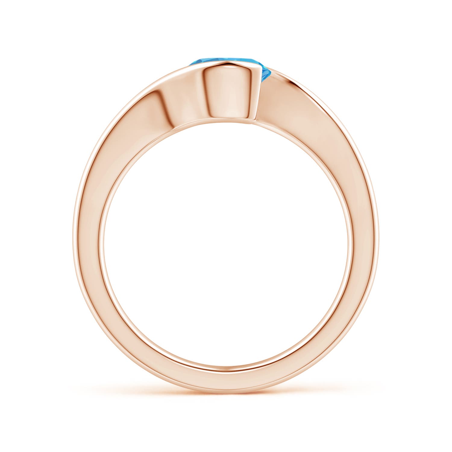 AA - Swiss Blue Topaz / 1.55 CT / 14 KT Rose Gold