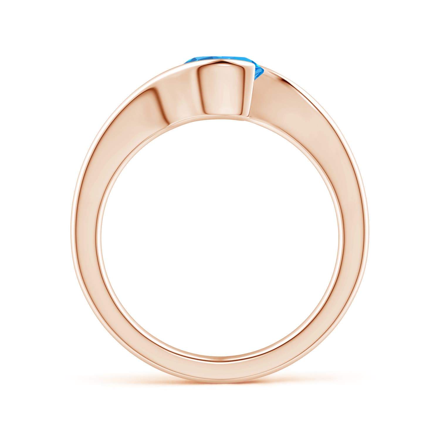 AAAA - Swiss Blue Topaz / 1.55 CT / 14 KT Rose Gold