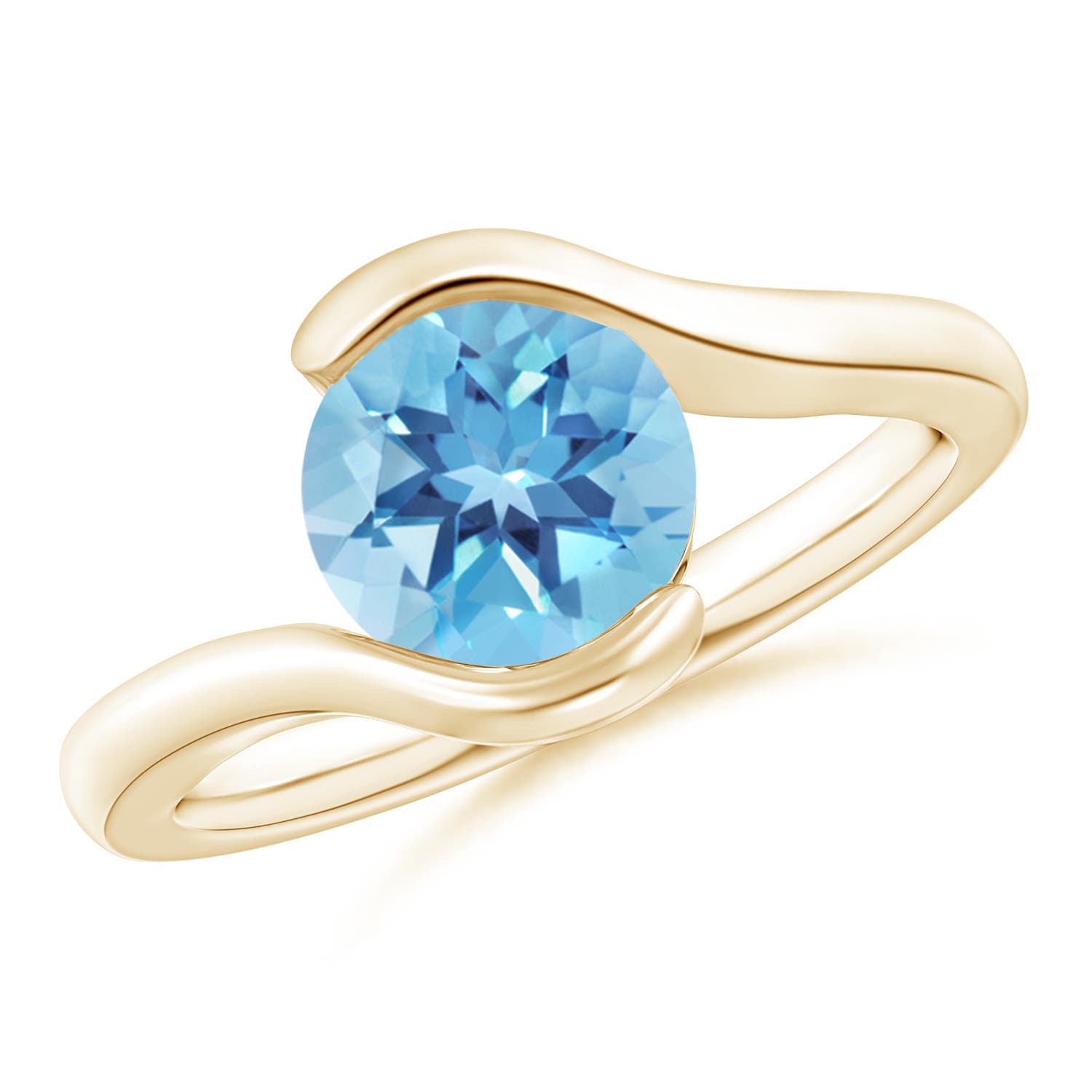 A - Swiss Blue Topaz / 2.35 CT / 14 KT Yellow Gold