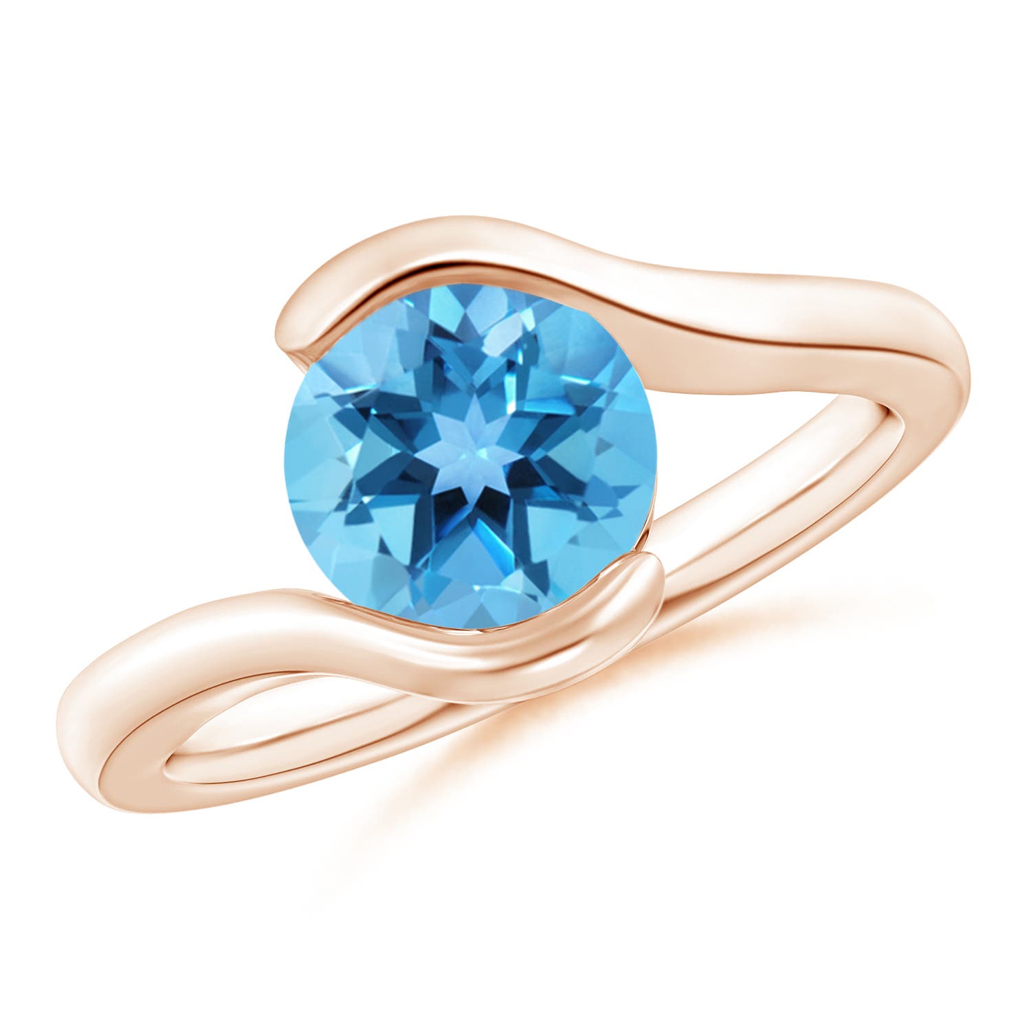 AA - Swiss Blue Topaz / 2.35 CT / 14 KT Rose Gold