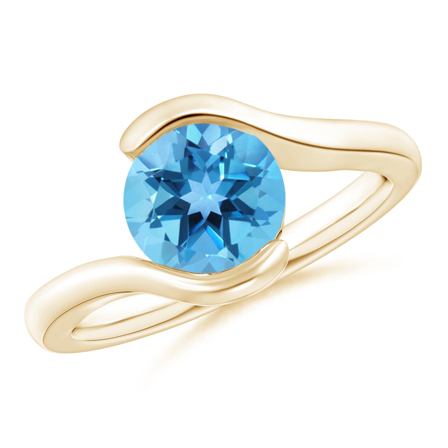 AA - Swiss Blue Topaz / 2.35 CT / 14 KT Yellow Gold