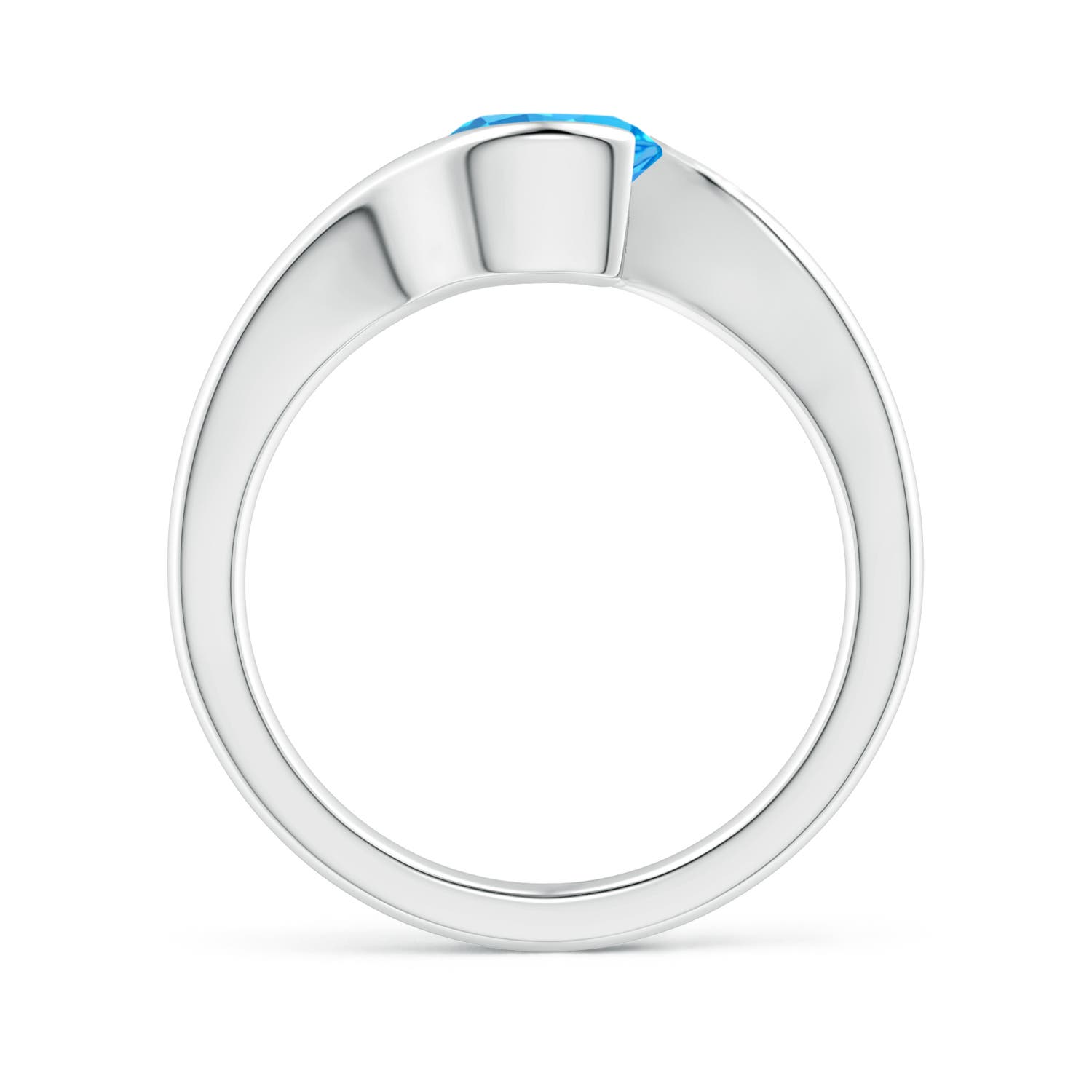 AAA - Swiss Blue Topaz / 2.35 CT / 14 KT White Gold