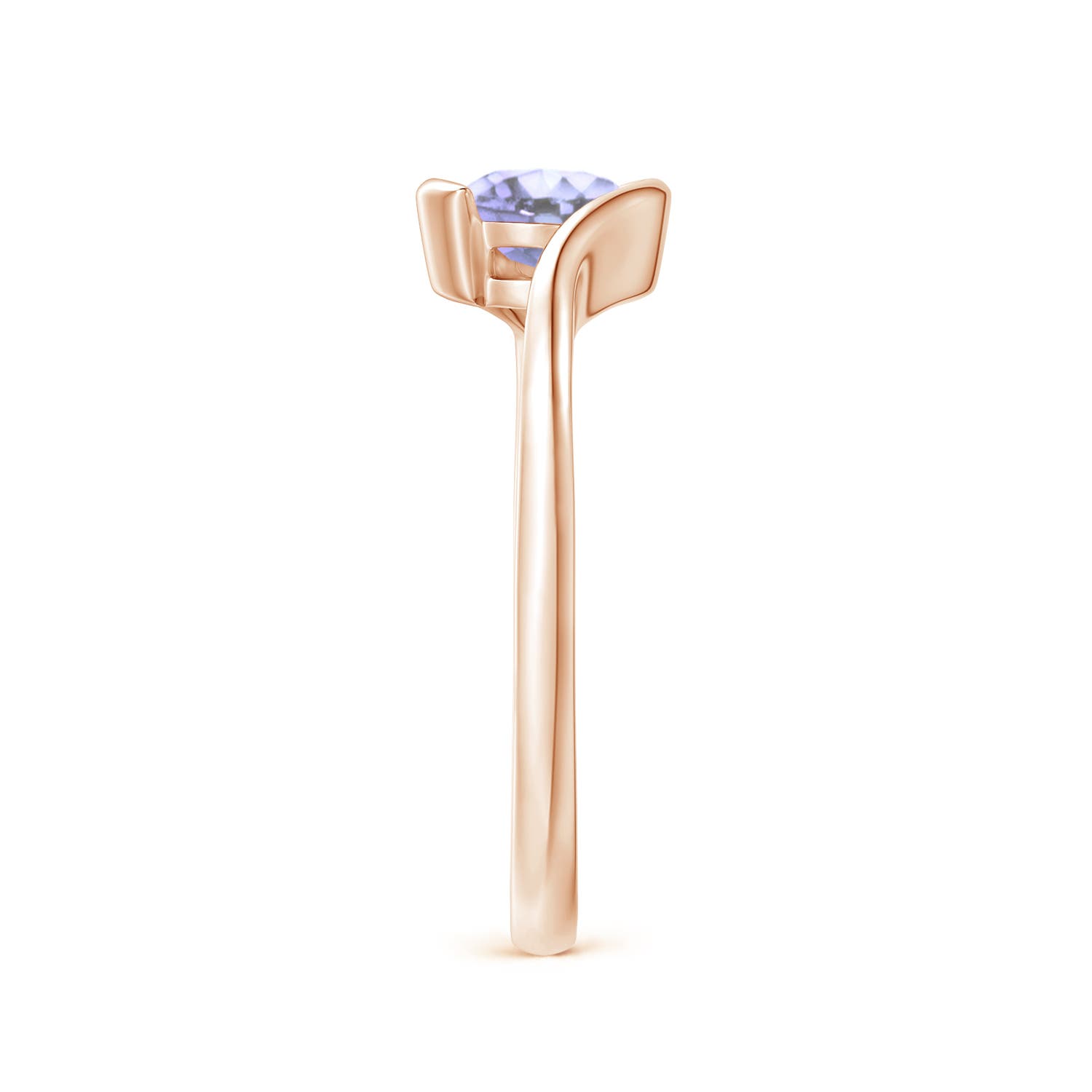 A - Tanzanite / 0.5 CT / 14 KT Rose Gold