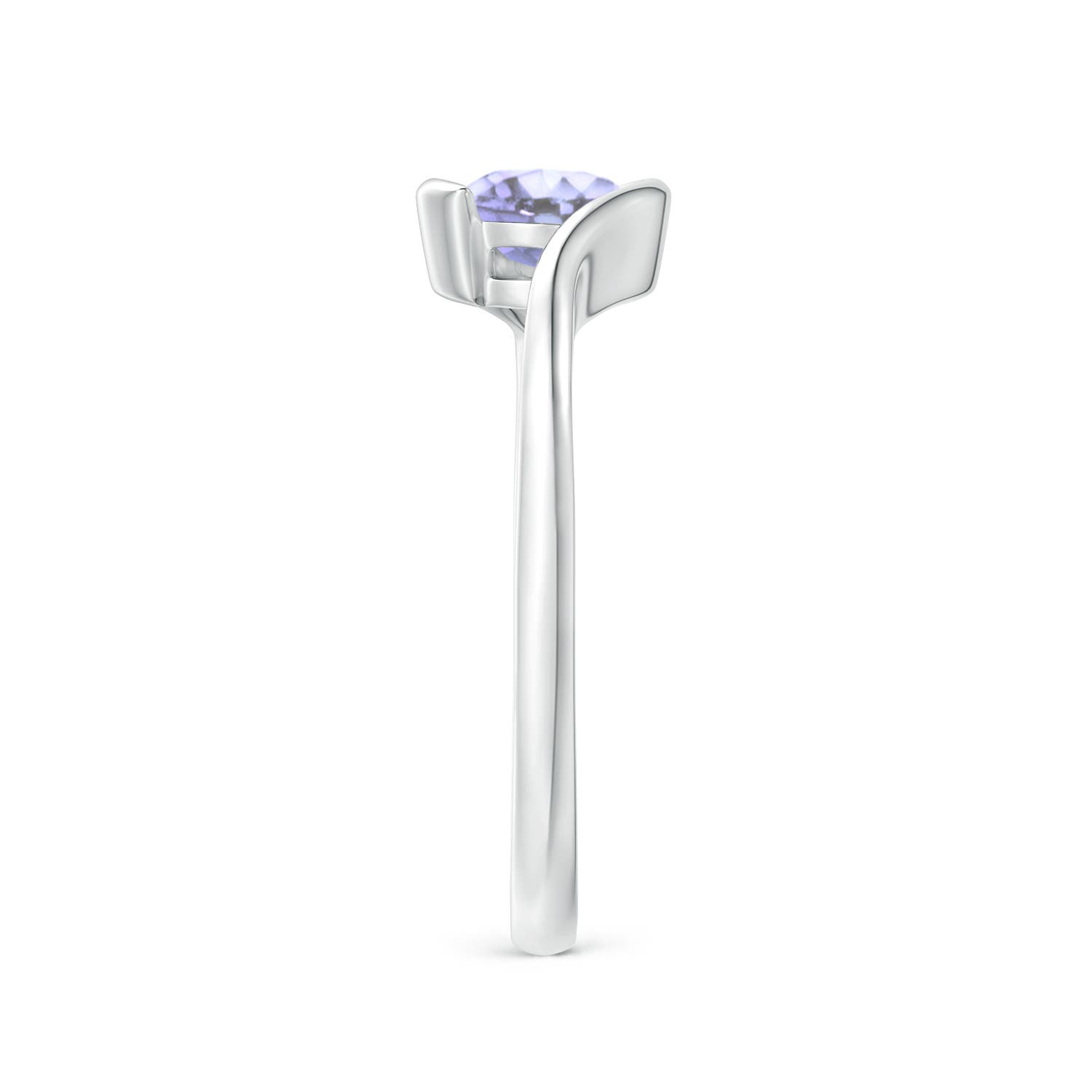 A - Tanzanite / 0.5 CT / 14 KT White Gold