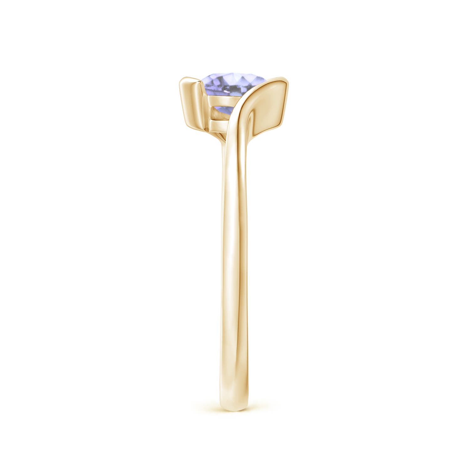 A - Tanzanite / 0.5 CT / 14 KT Yellow Gold