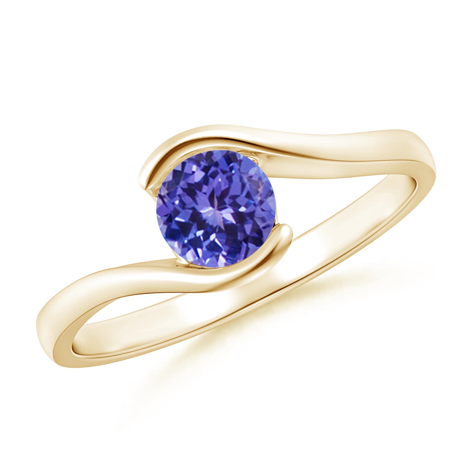 AA - Tanzanite / 0.5 CT / 14 KT Yellow Gold