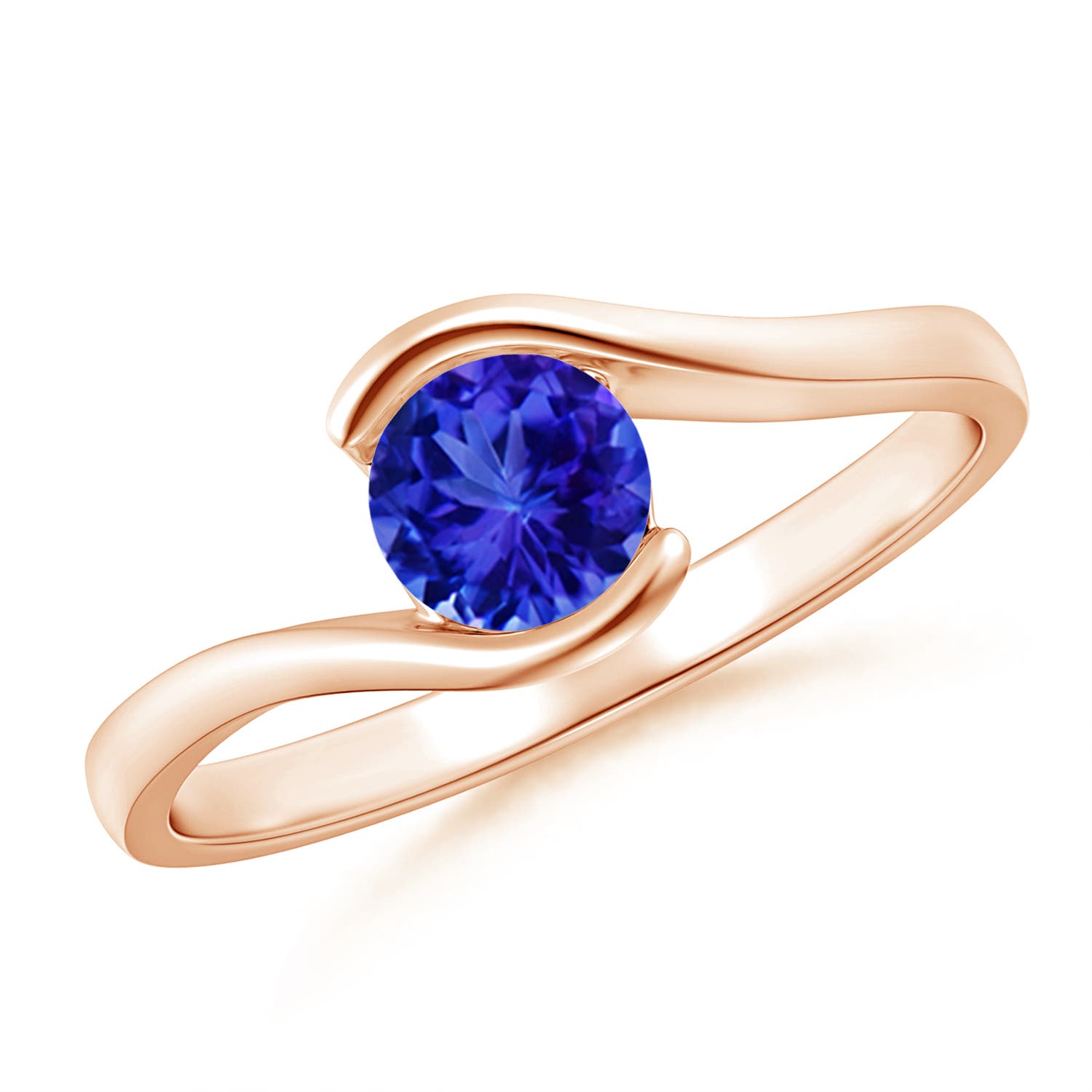 AAA - Tanzanite / 0.5 CT / 14 KT Rose Gold