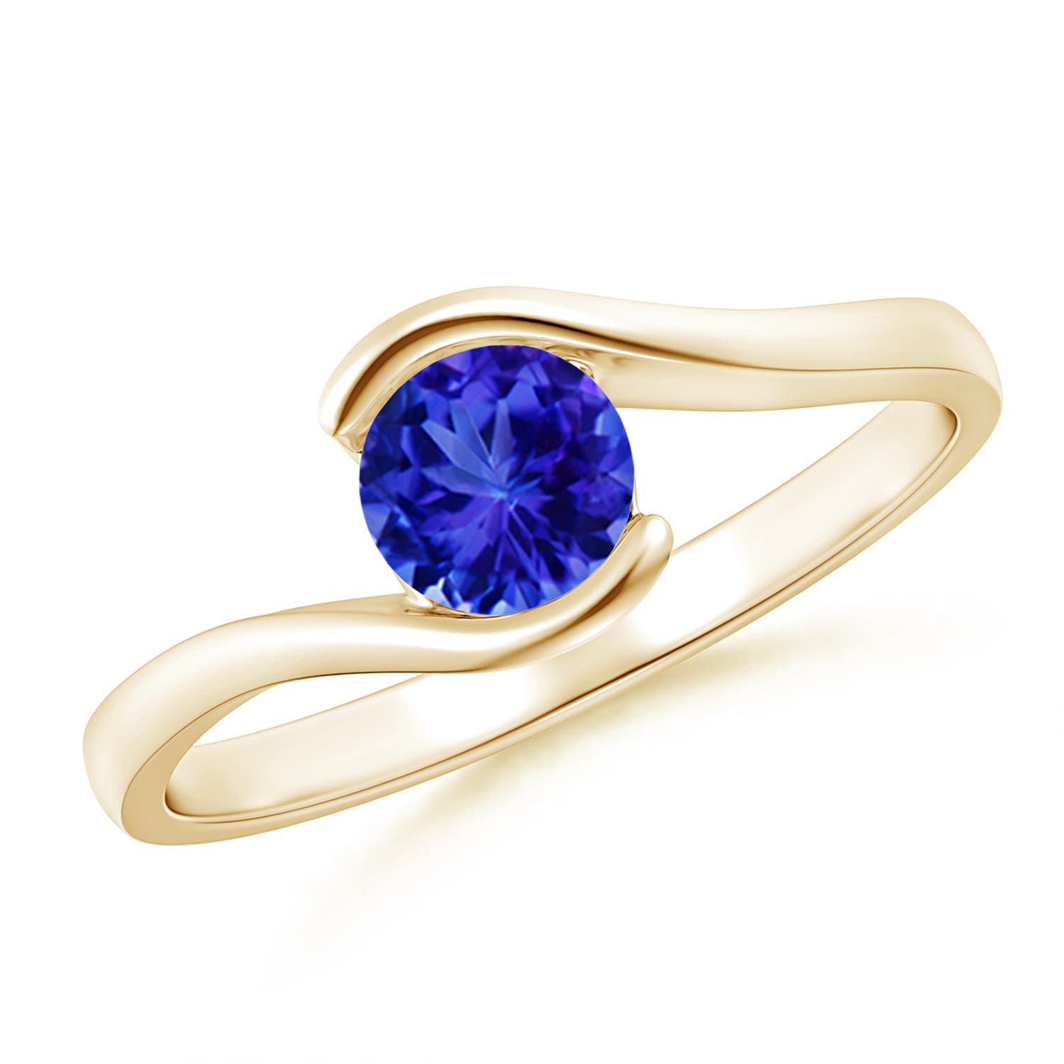 AAA - Tanzanite / 0.5 CT / 14 KT Yellow Gold