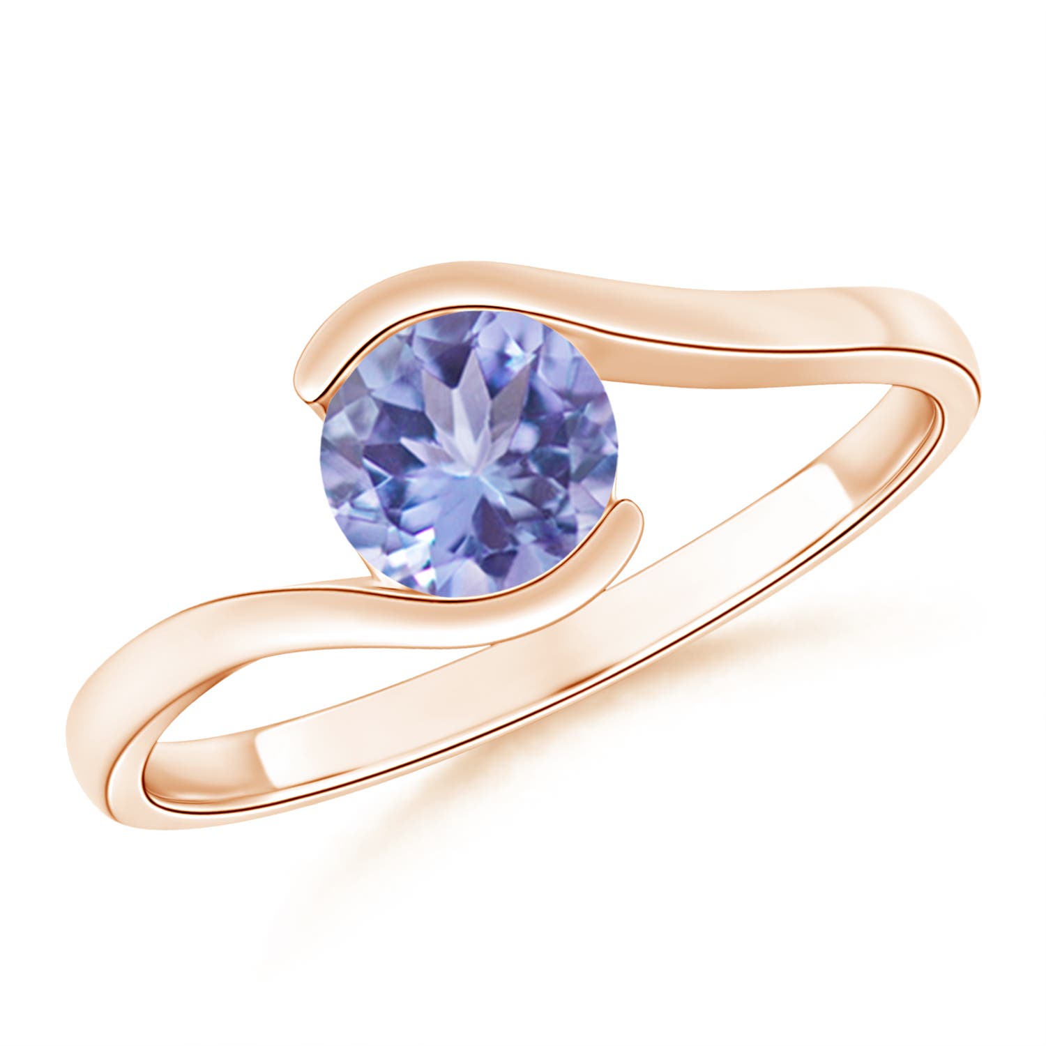 A - Tanzanite / 0.9 CT / 14 KT Rose Gold