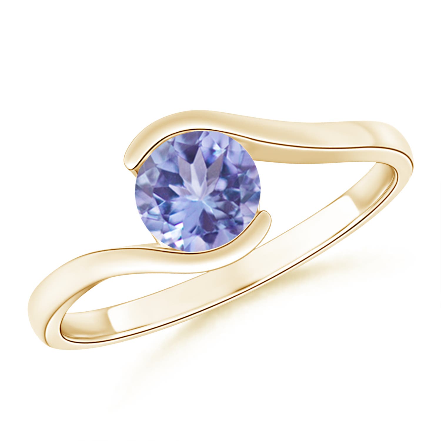 A - Tanzanite / 0.9 CT / 14 KT Yellow Gold