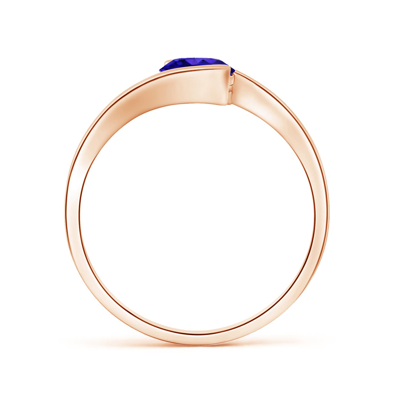 AAAA - Tanzanite / 0.9 CT / 14 KT Rose Gold