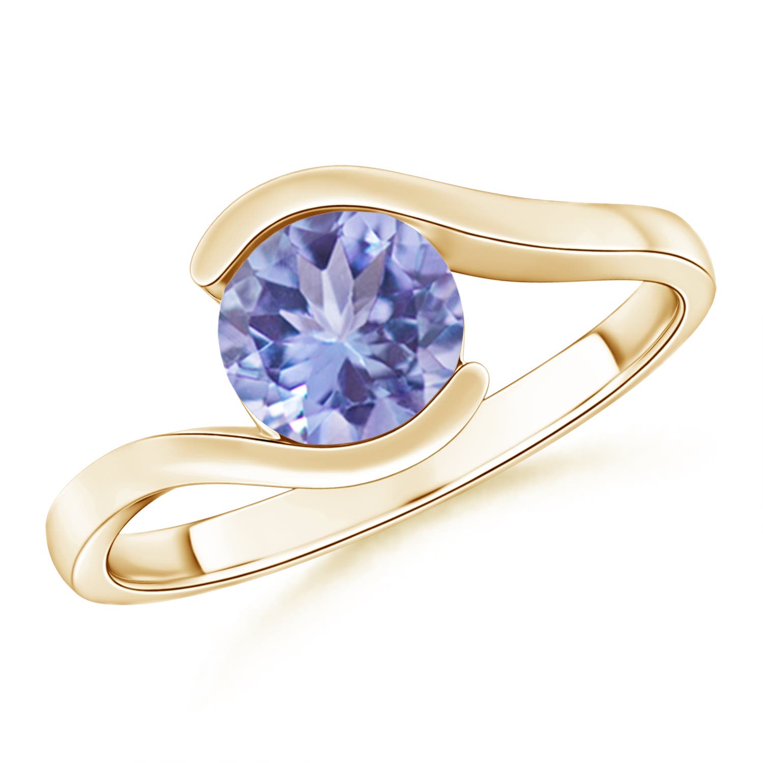 A - Tanzanite / 1.45 CT / 14 KT Yellow Gold